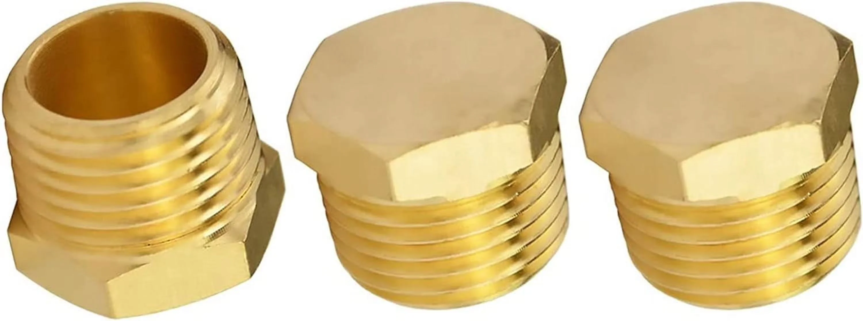 Plumbing Premium with Heavy Duty, Socket Pipe Plug Fittings - Brass Gold Model 439743