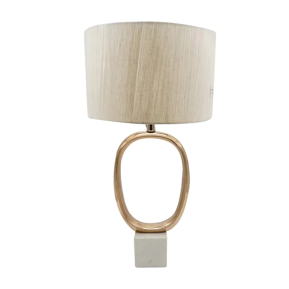 Lamp Premium with Battery, Art Deco, Accent Lamps - Aluminum, Marble Gold, Beige, Multicolor Model CD3600