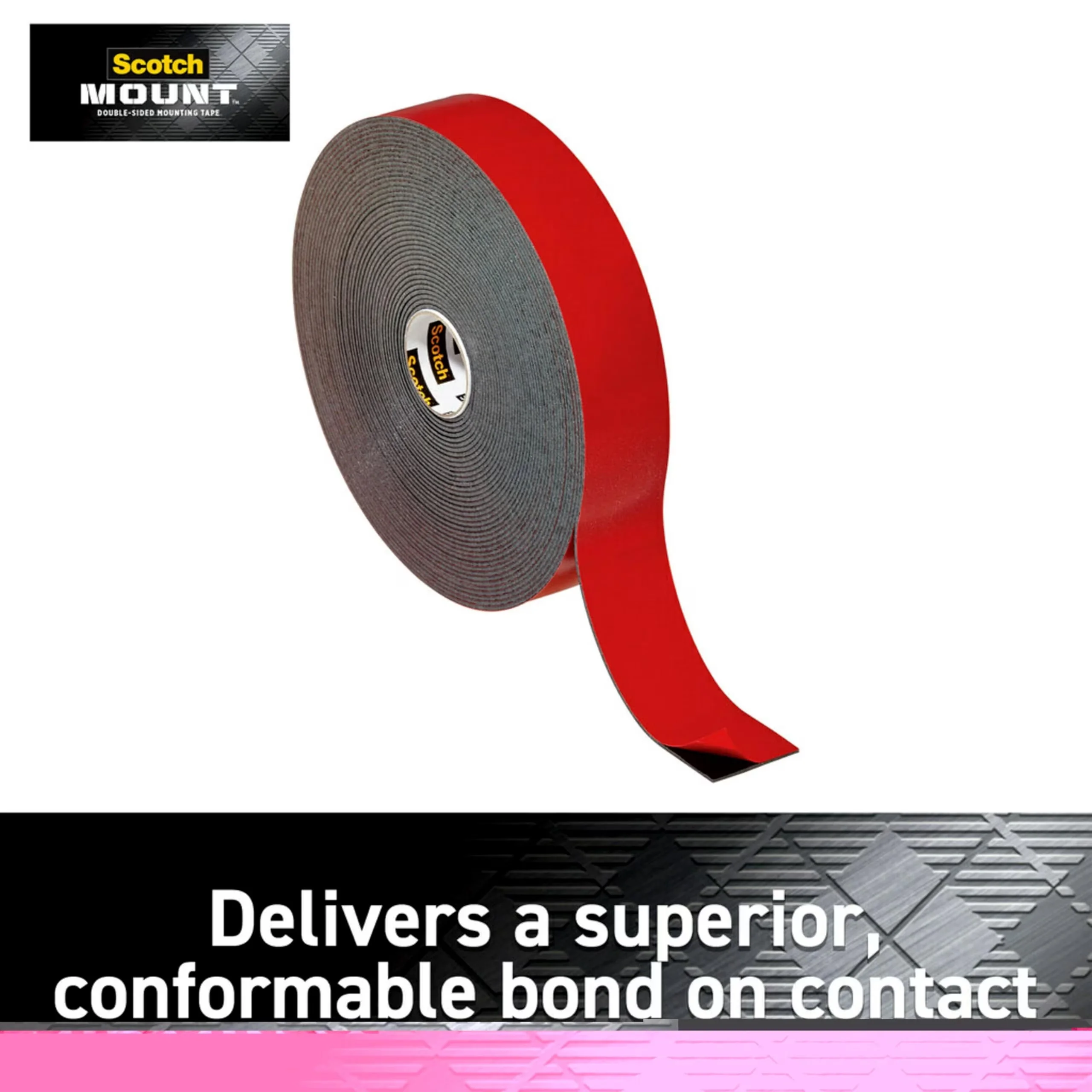 Reliable Damage-Free Hanging with Highly conformable to various surfaces, All Weather, Measures 1 inch wide by 12.5 yards long -... Model 4AD5F1