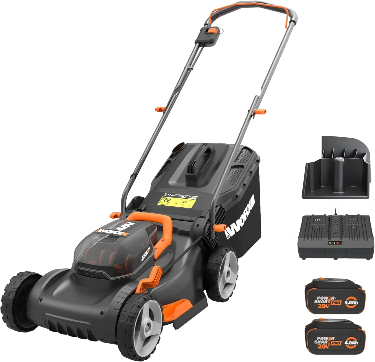 Compact Push Mower with Battery, 40V - WG743 - Satisfaction Guaranteed Model 1E04B6