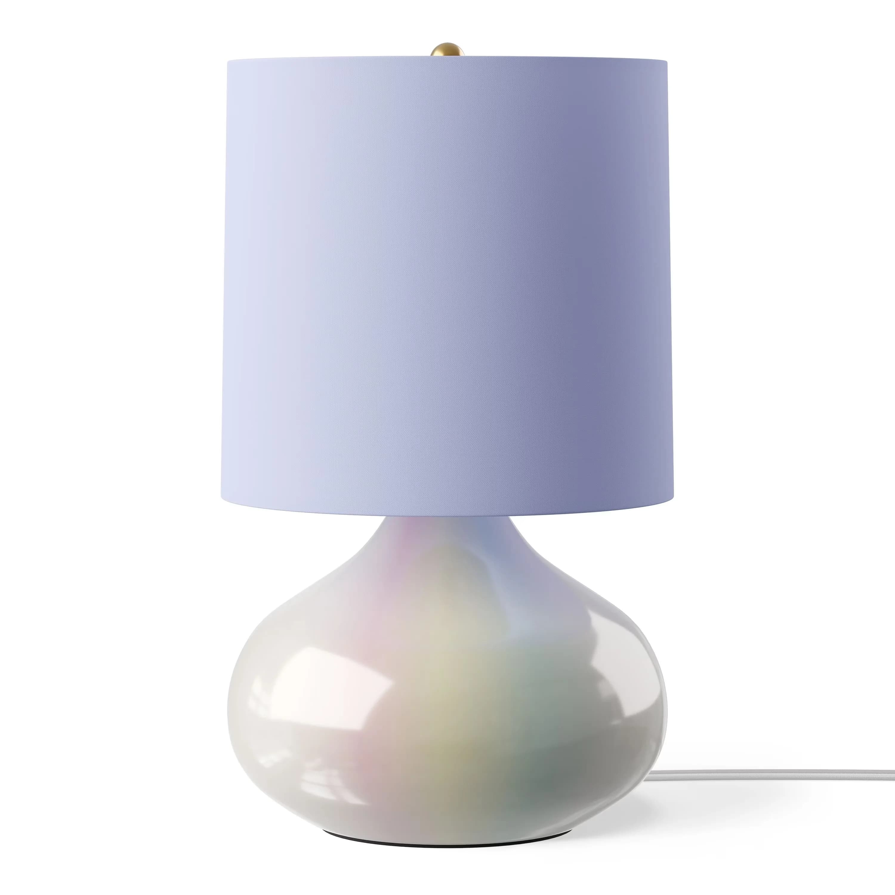 Reliable Lamp with Contemporary, Accent Lamps, Aqua Shade - Ceramic Blue Model F2134E