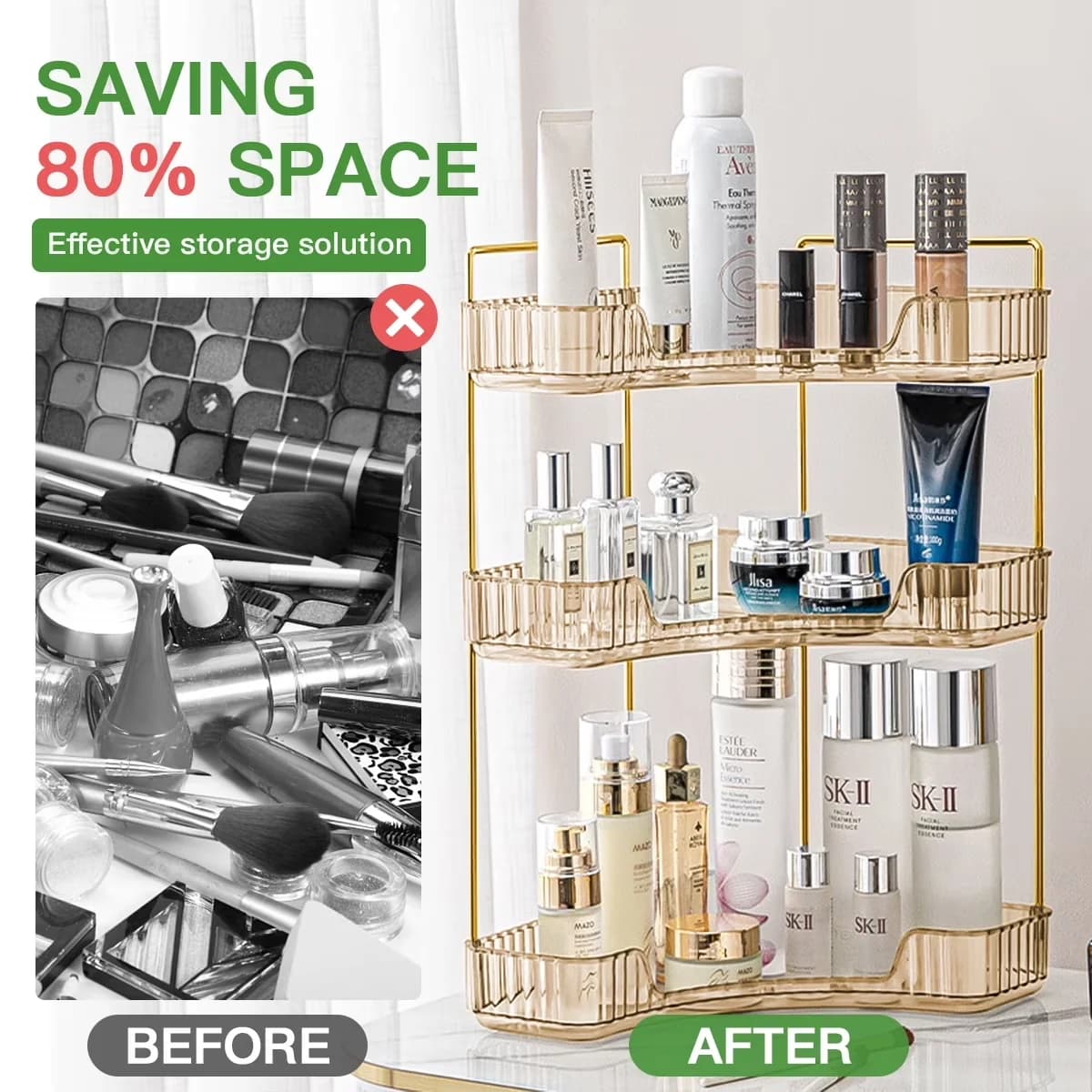Classic Bathroom Renovation with Removable, Specifications:, Material: ABS Material - Abs Gold Model 547742