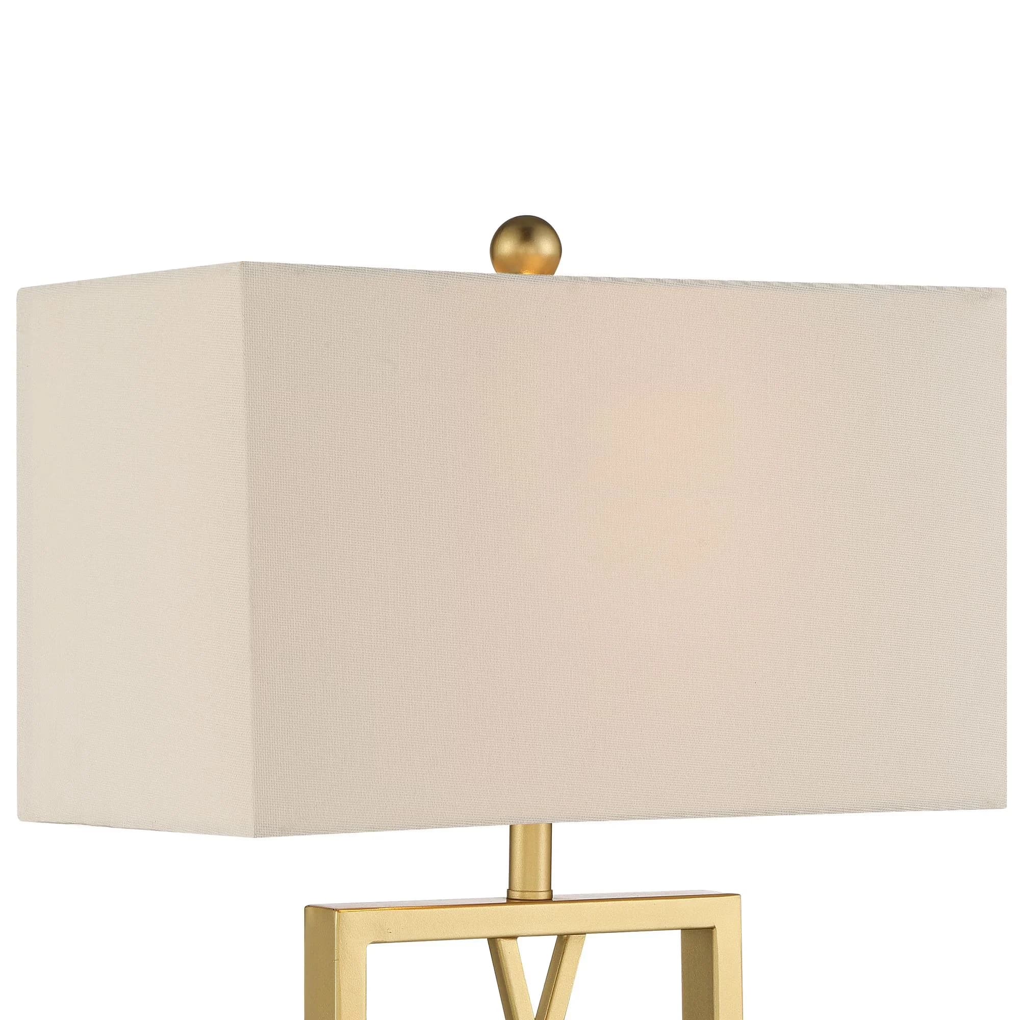 Premium Lamp Set with Incandescent, Modern - Metal Gold 1/2 - Contemporary Style Model 42E277
