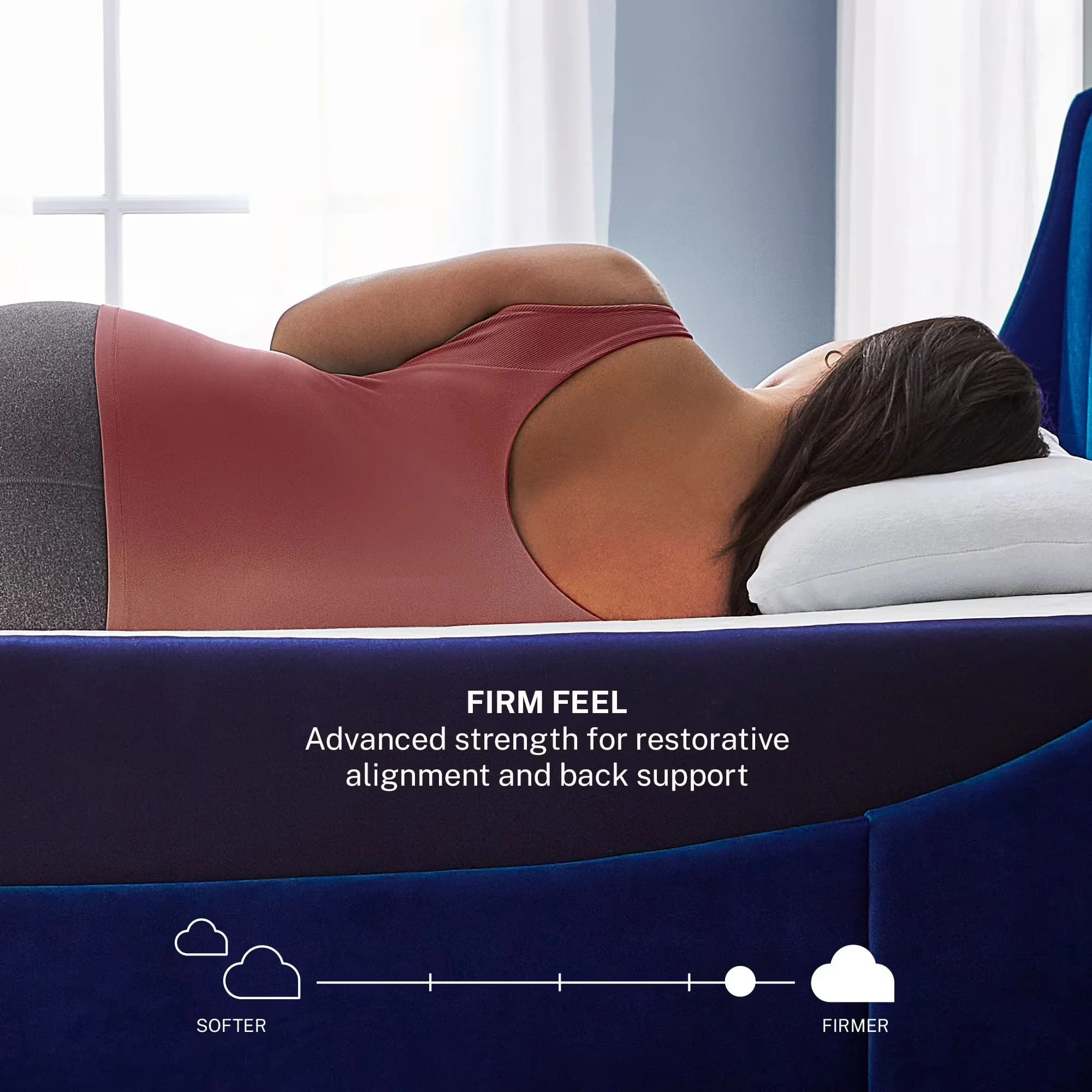 Versatile Mattresses Accessory with Mattress-In-A-Box, Hypoallergenic, Queen Size - Foam Blue Model CF80D5
