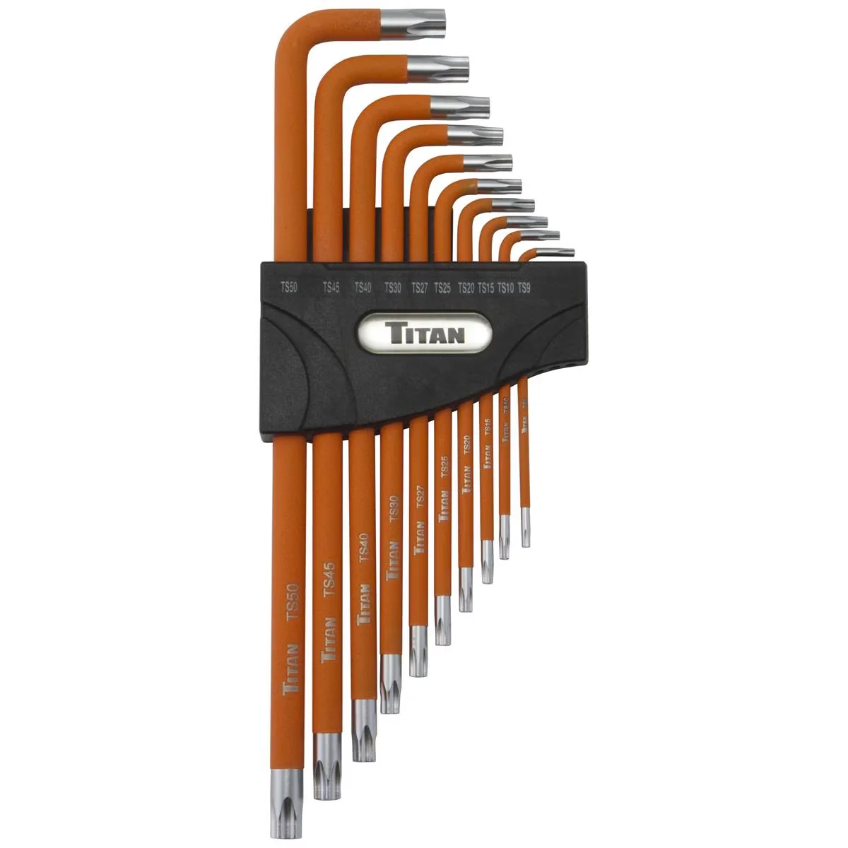 Essential Hand Tool Set with 10-PC 5-LOBE L-SHAP - Black for Daily Use Model 52D274