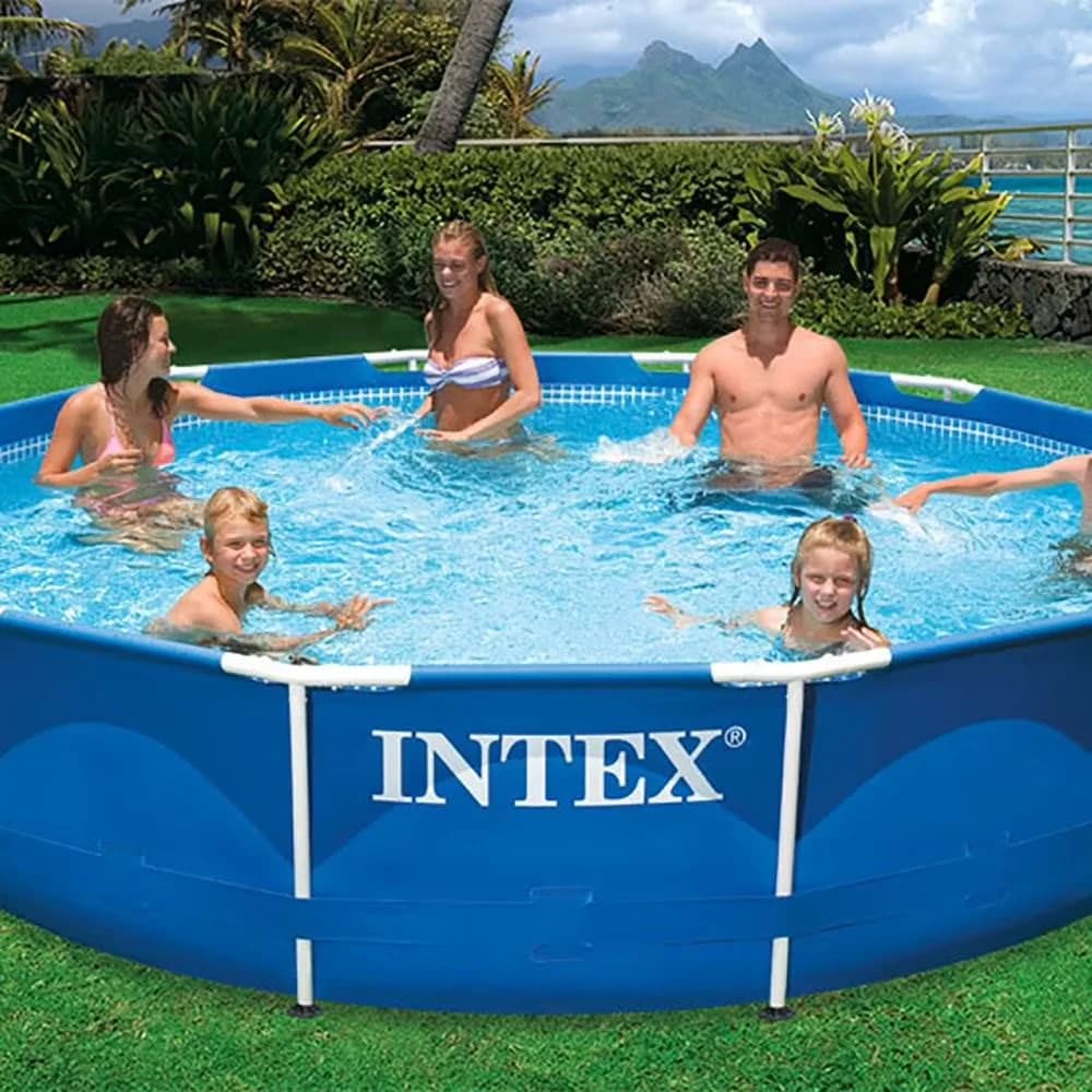 Above Ground Pool Stylish with Filter & Cover - Metal 12 ft x 30 in for Home and Office Model A5CF3F