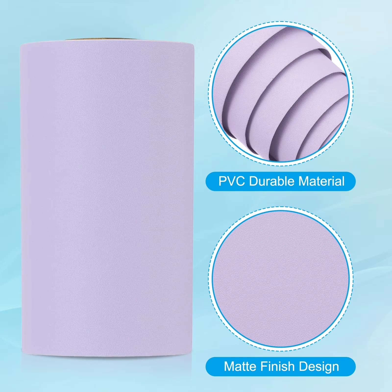 Wallpaper Sleek with Waterproof, Waterproof PVC material, 393"x3.9" Purple - Purple Pvc Model B09E34