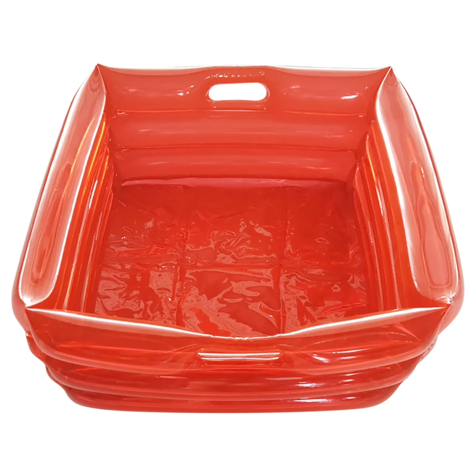Inflatable Pool Stylish with Collapsible, Foot Bath Basin, Swimming Clean Feet - Red Model 2621E7