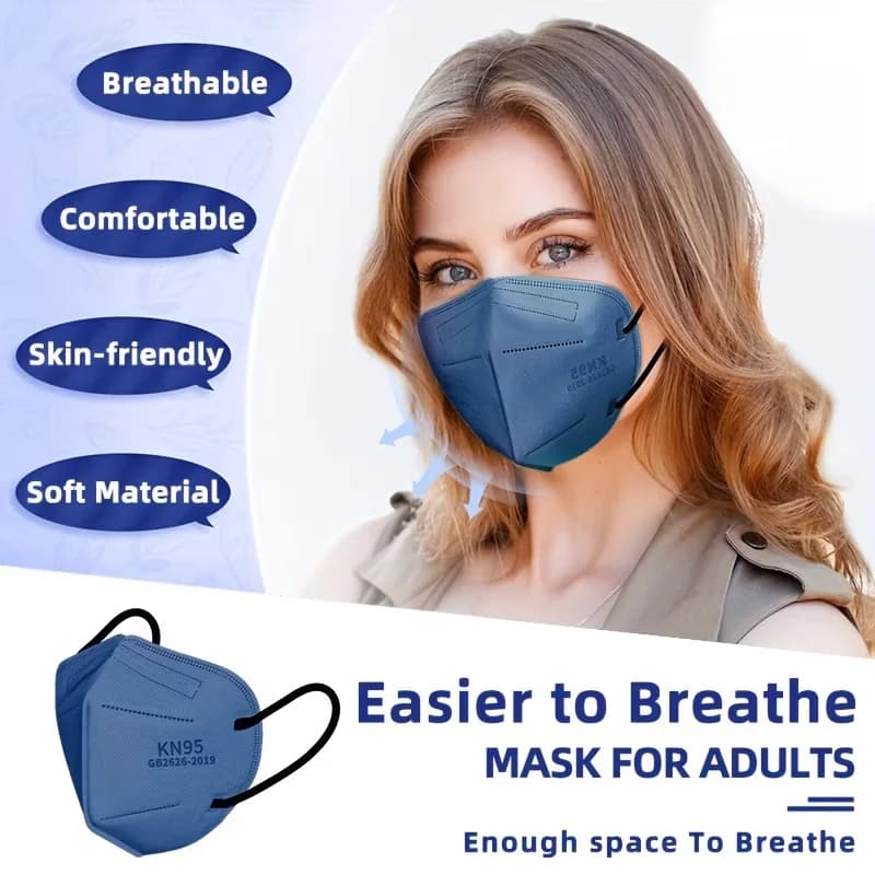 Modern Protective Equipment with Disposable, Breathable - Red 2 Layers Of Non-Woven Fabric, 2 Layers Of Melt-Blown Fabric, 1 Layer Of... Model 47D4CF