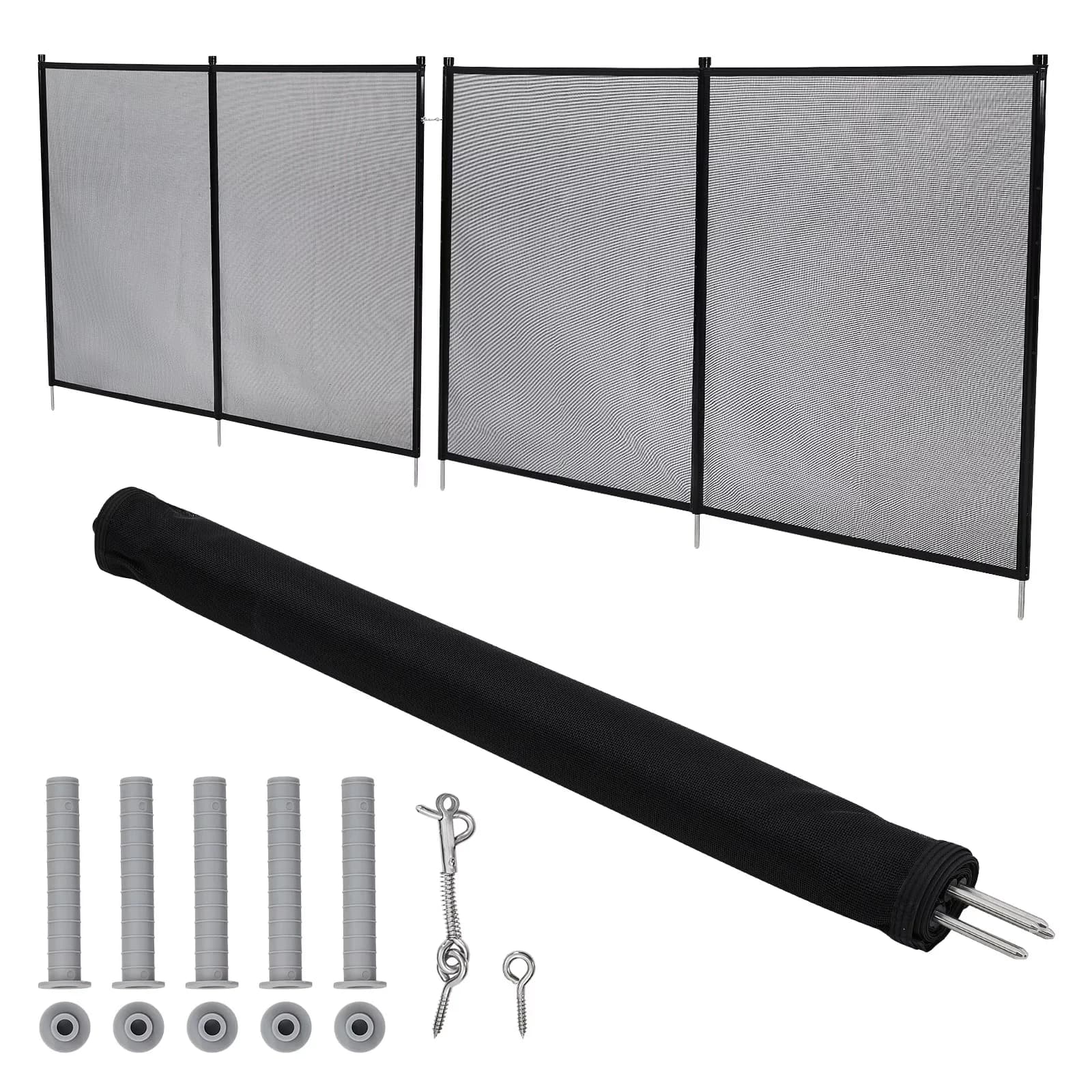 Sleek Above Ground Pool with Fade Resistant, Mesh, Stainless Steel Frame - Model 83CB96