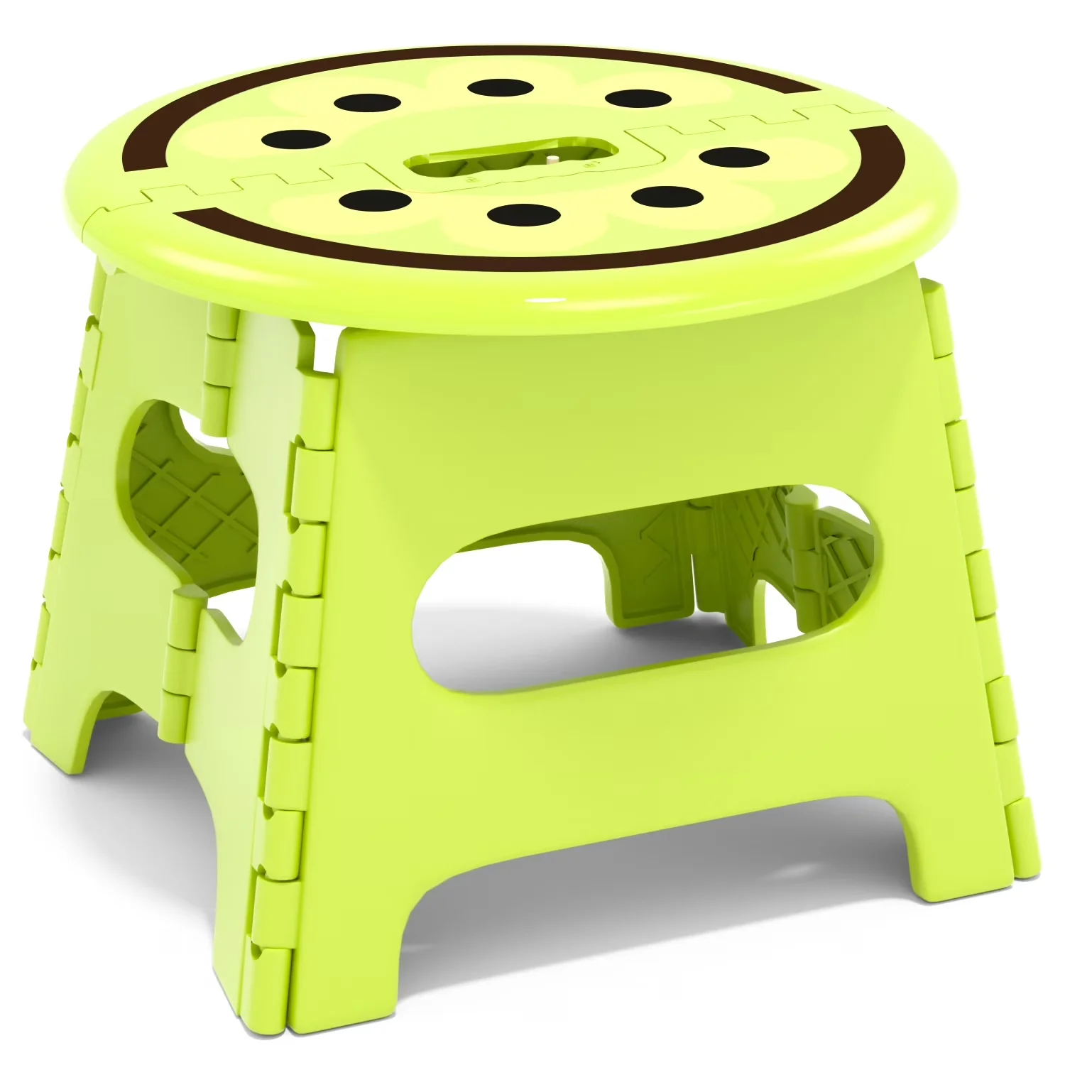 Versatile Ladders And Step Stool with Anti-Slip, Folding 13 Inch - Green Abs Model 0FDFB9