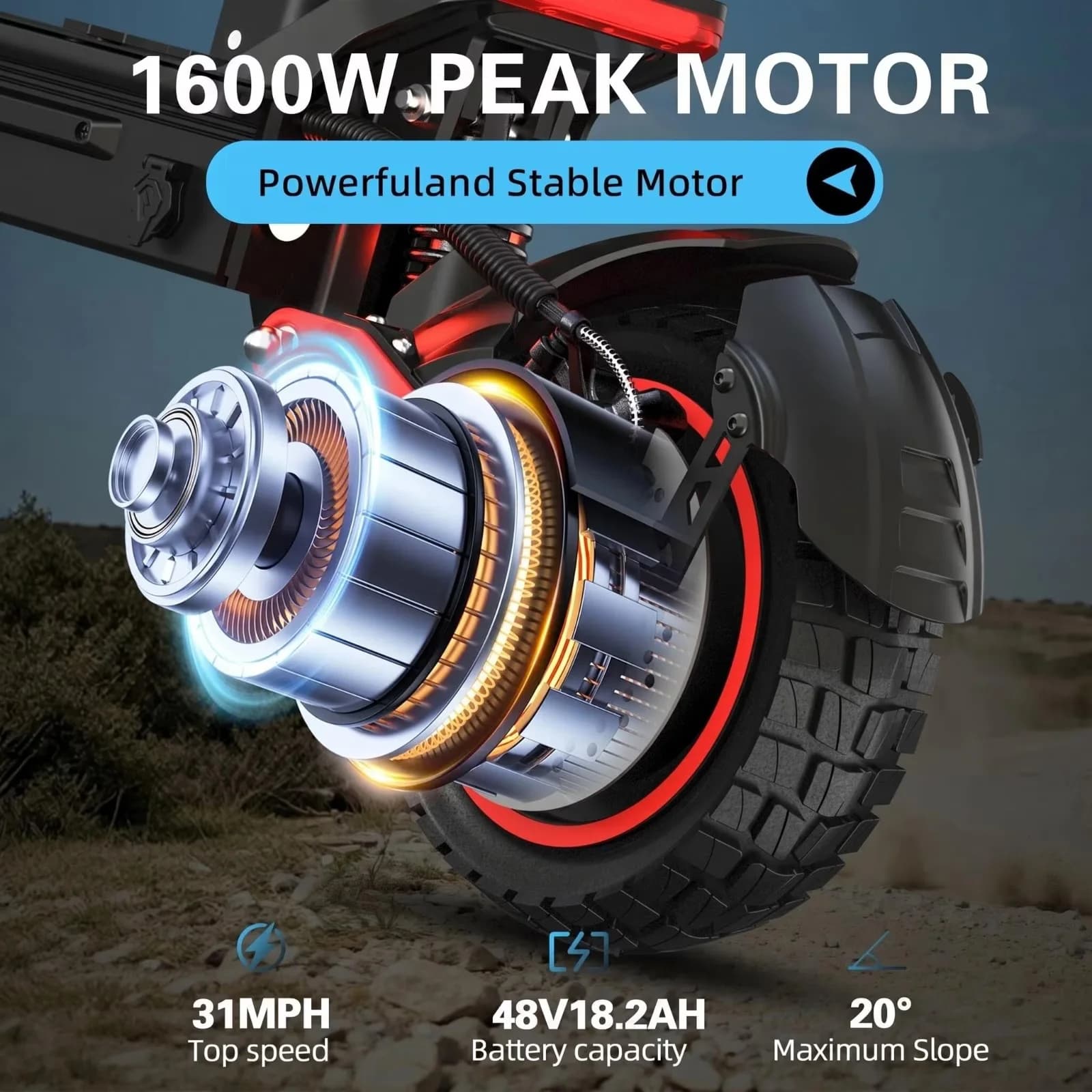 Innovative Scooter with 1600W, 48V, Foldable - Freeboy J15 Max Aluminum Alloy Model CC5D97