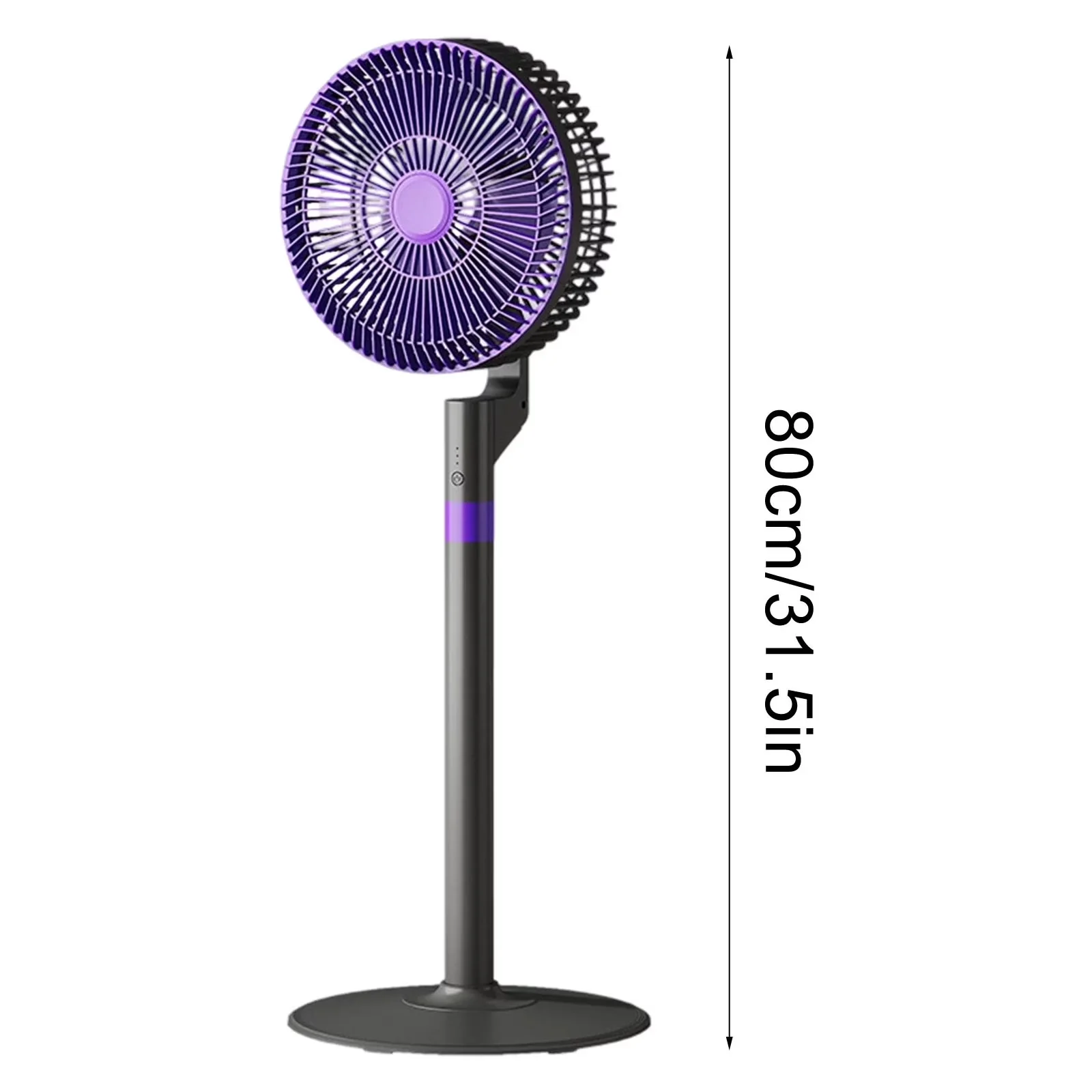 Sleek Fans In Cooling with With Strong Wind Low Noise USB Charge, Home Fan Floor Desk And Stand Fan - White for Living Room, Bedroom Model C400B6