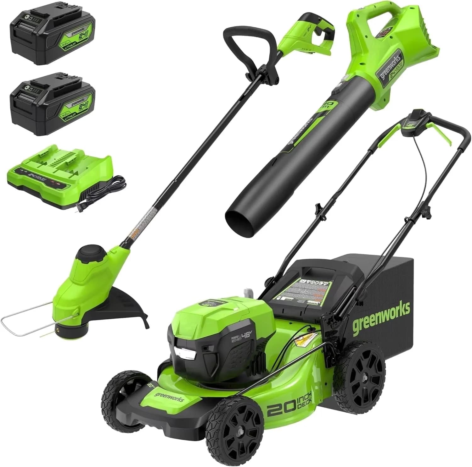 Essential Push Mower with Battery, 48V, Adjustable Handle Bar - Long-Lasting Performance Model 4E9C3C