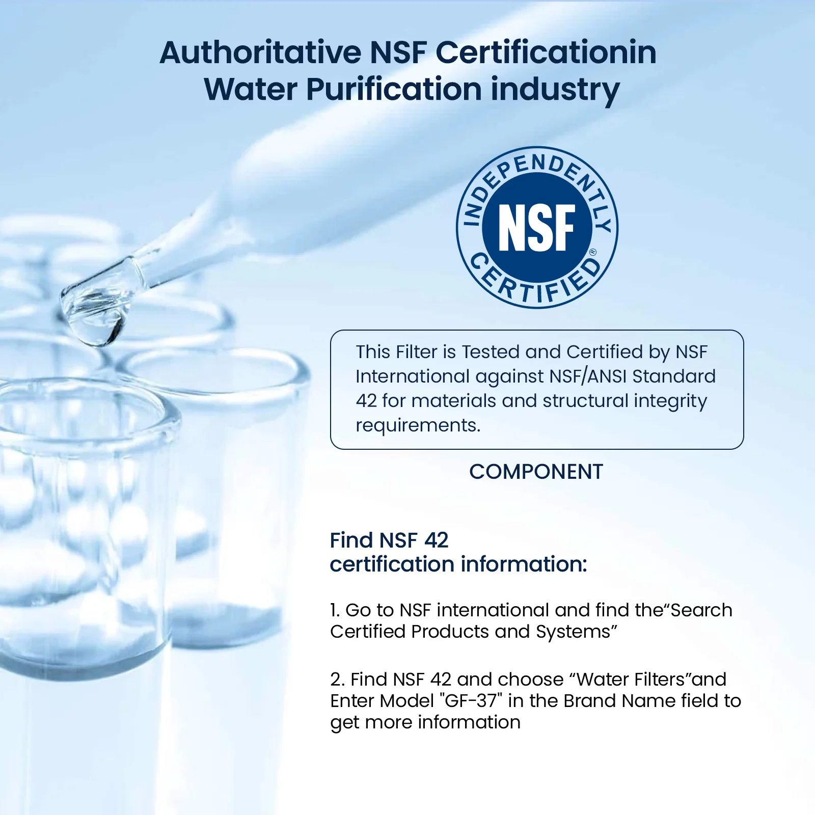 Quality Water Filtration with Replacement, Filter Faucet Replacement - White Model 0376F1