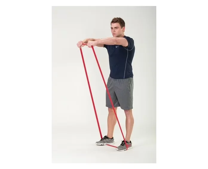 Home Gym Accessory Quality with Strength Loop Resistance Band, 1" Loop band in red - Rubber Red Model 37B55F