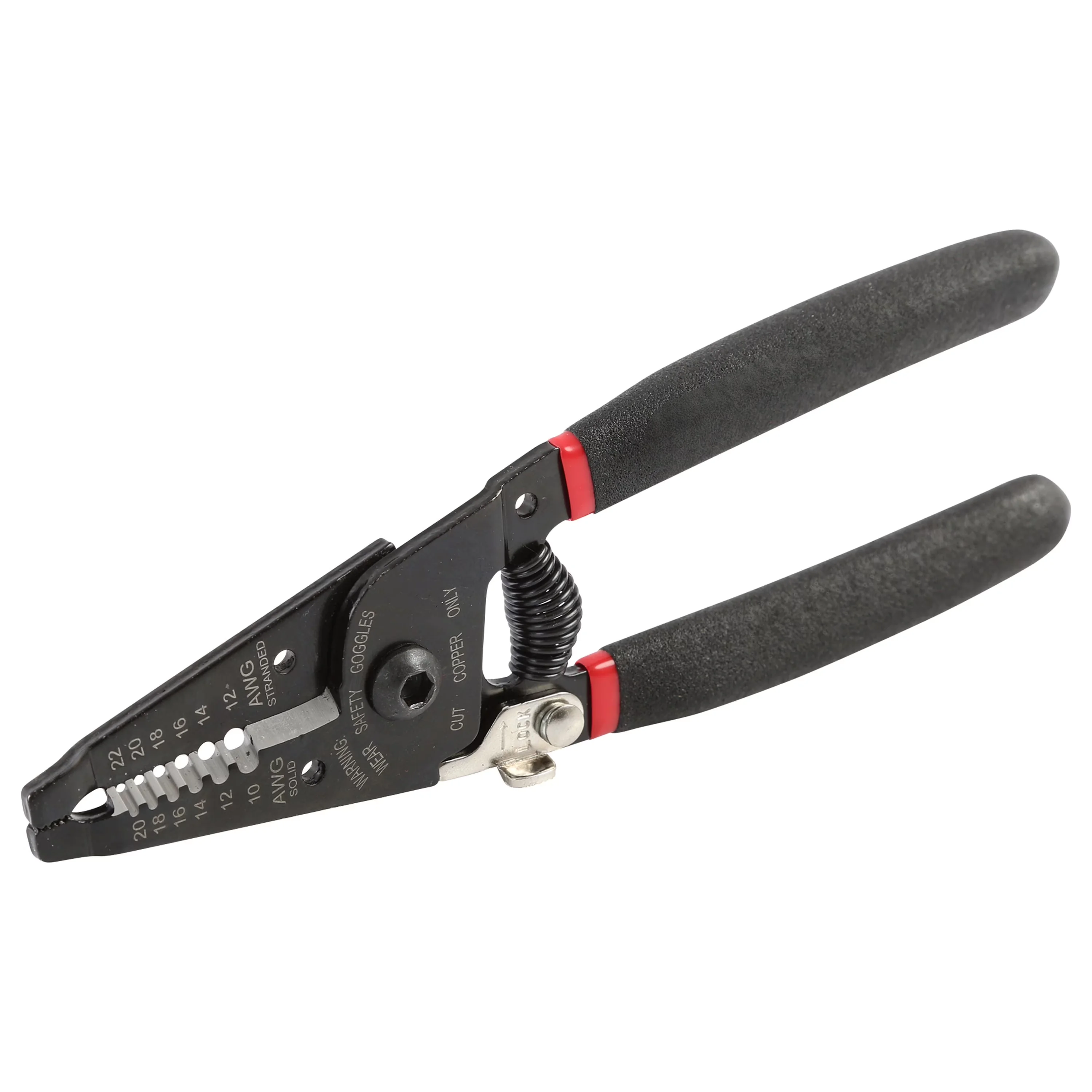 Reliable Hand Tool with Adjustable, Spring-assisted jaws, New 6-inch Wire Stripper - Black 6" Model 67D22A