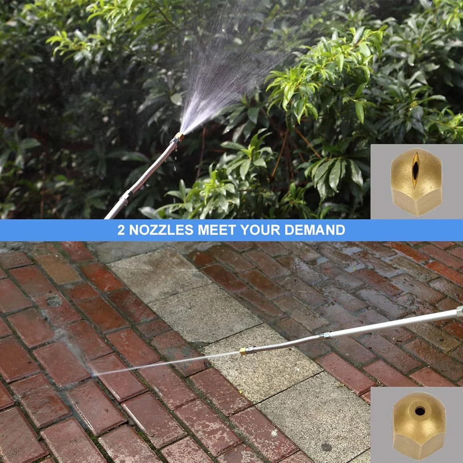 Innovative Pressure Washer with Quick Connect Tips, Jetsono Power - Aluminum Alloy for Garden Model EE3B37