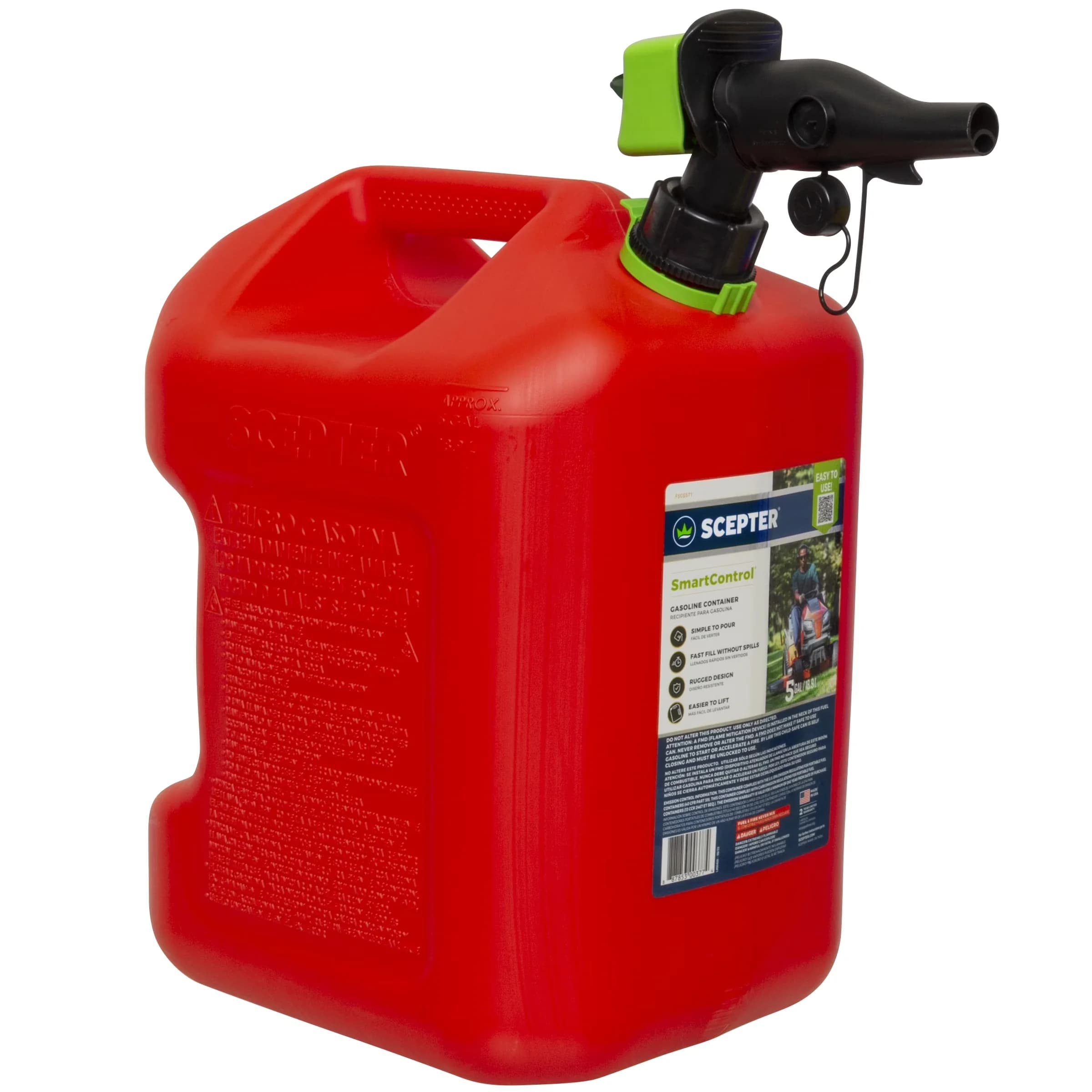 Professional Replacement Parts Accessory with Ergonomic Handle, Fast Fills Without Spills - Plastic 5 gal Model 80522C