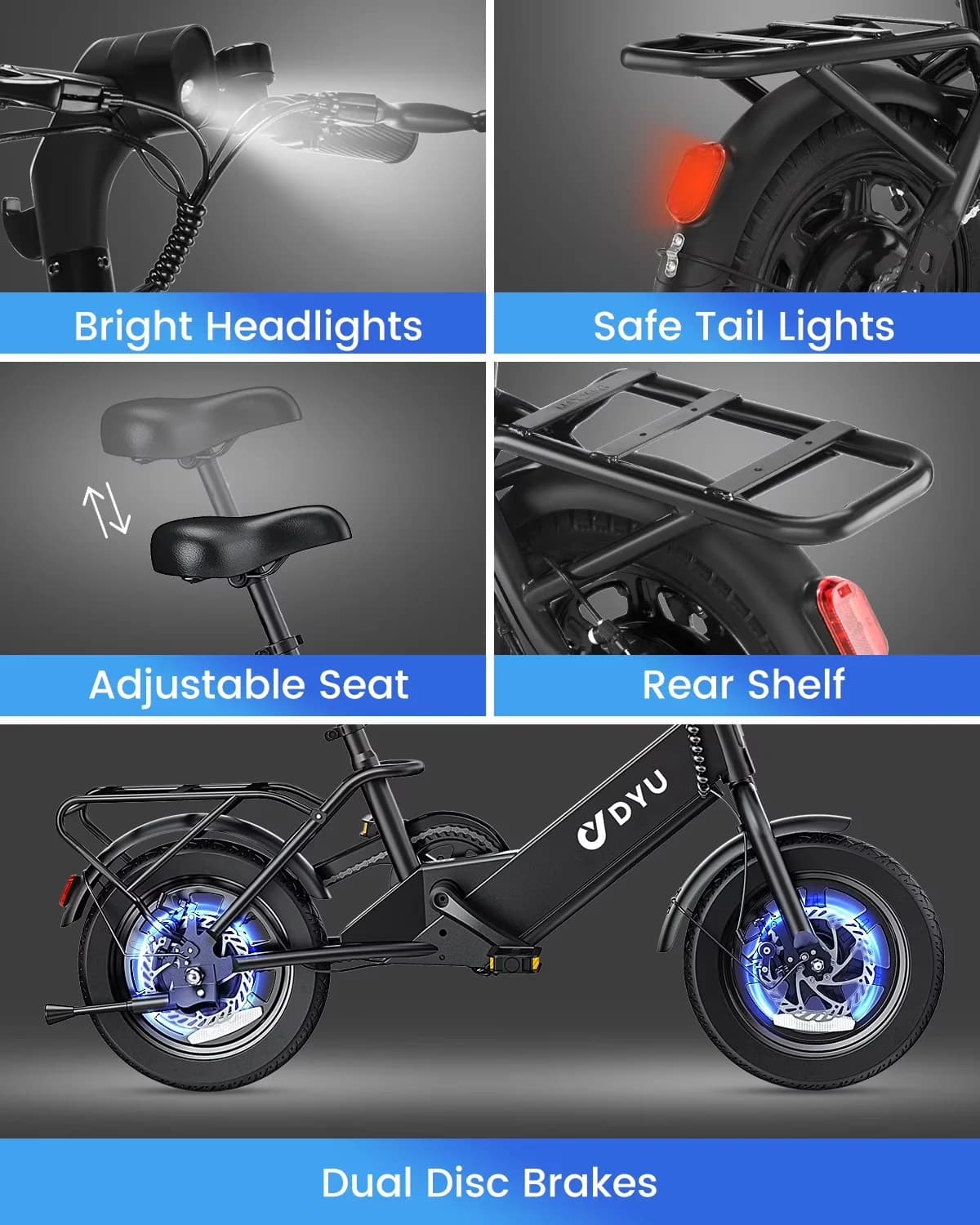 Versatile Electric Bike with 500W, 36V, Foldable - Black - Built to Last Model 29F232