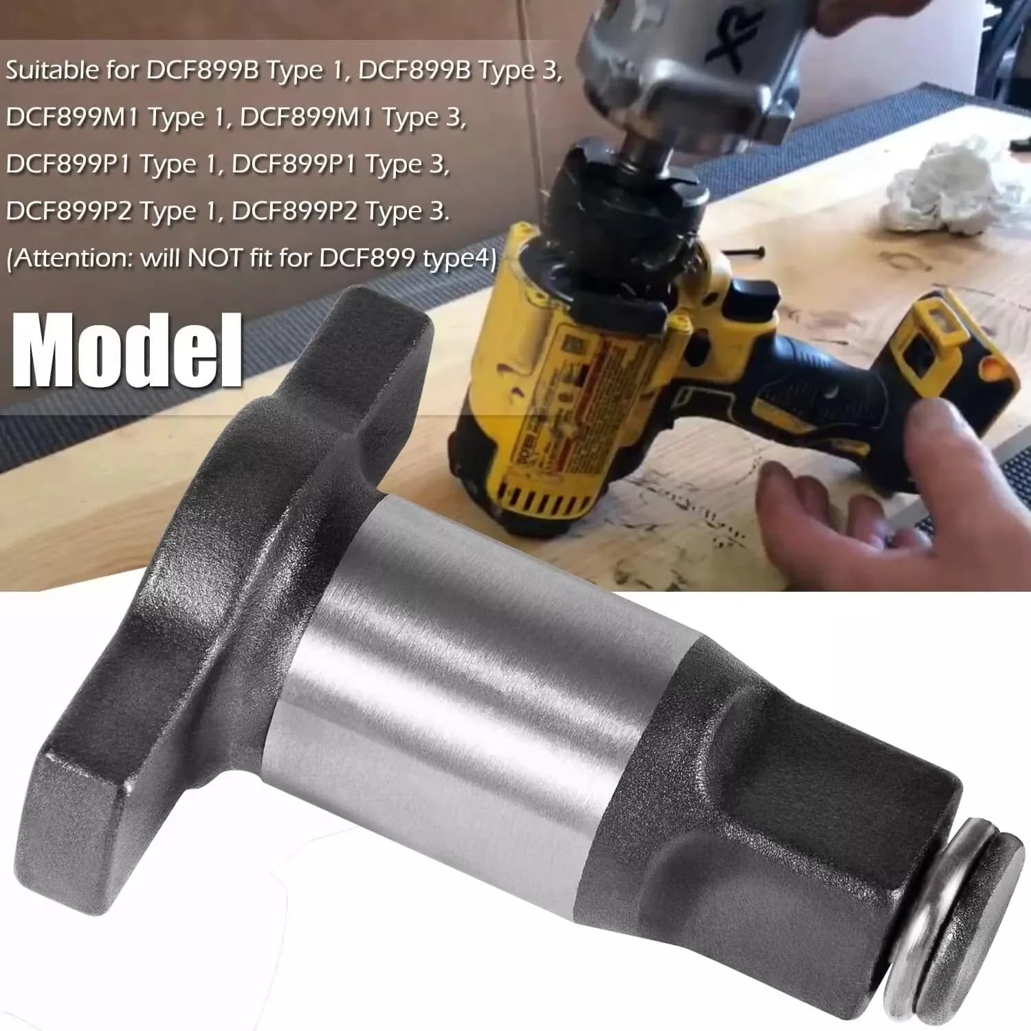 Durable Air Tools Compressor with 18V, Impact Wrench Anvil Assembly 1/2'' - Model E80831