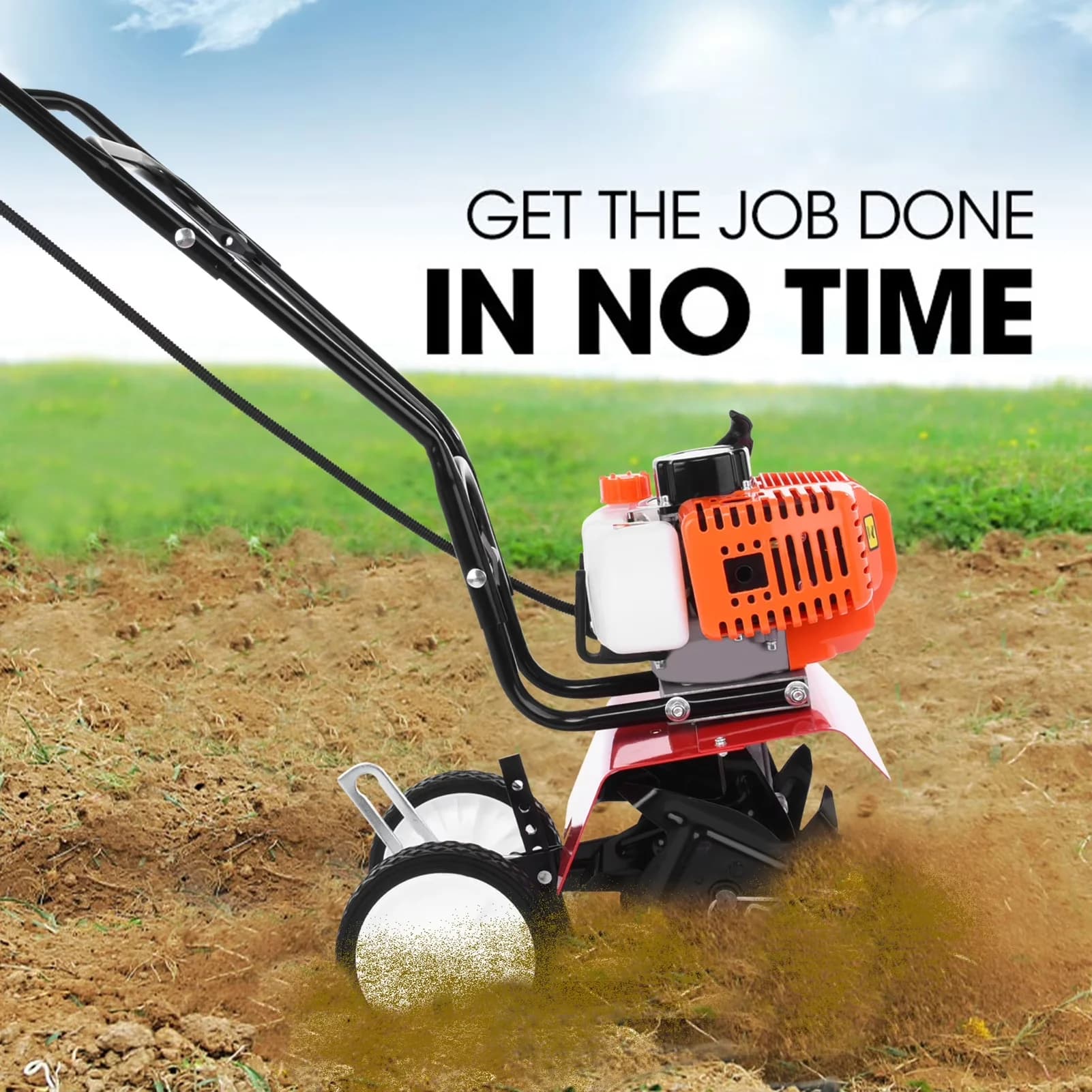 Classic Trillers Cultivator with 7.9-inch Tilling Width, 6-inch Working Depth - Model C8CE5B