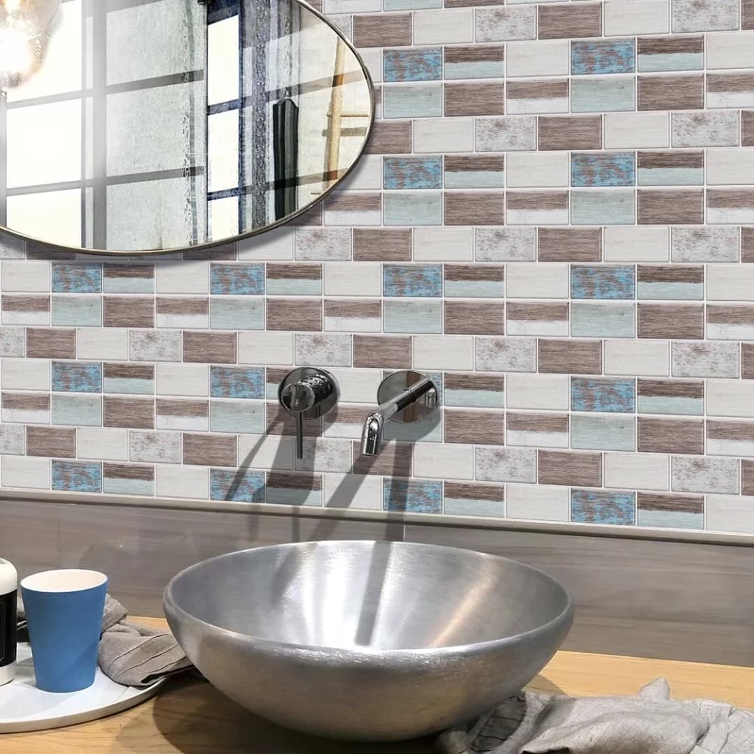 Professional Wallpaper Wall Decals Wall Covering with Stain Resistant - Brown Vinyl Model CBF320