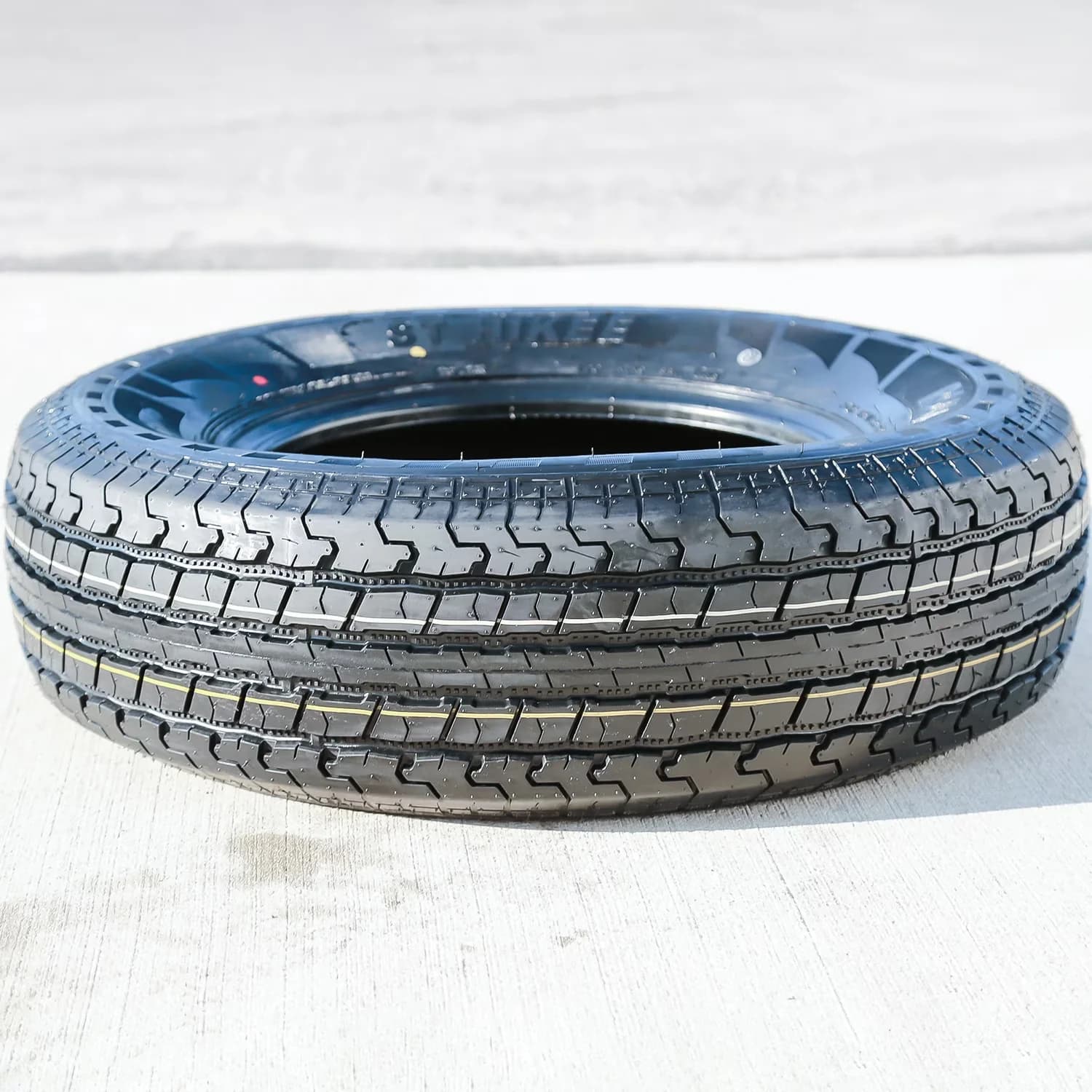 Trailer Tire Professional with Low Maintenance, Wet Or Dry, All-Weather - Model 3C029B