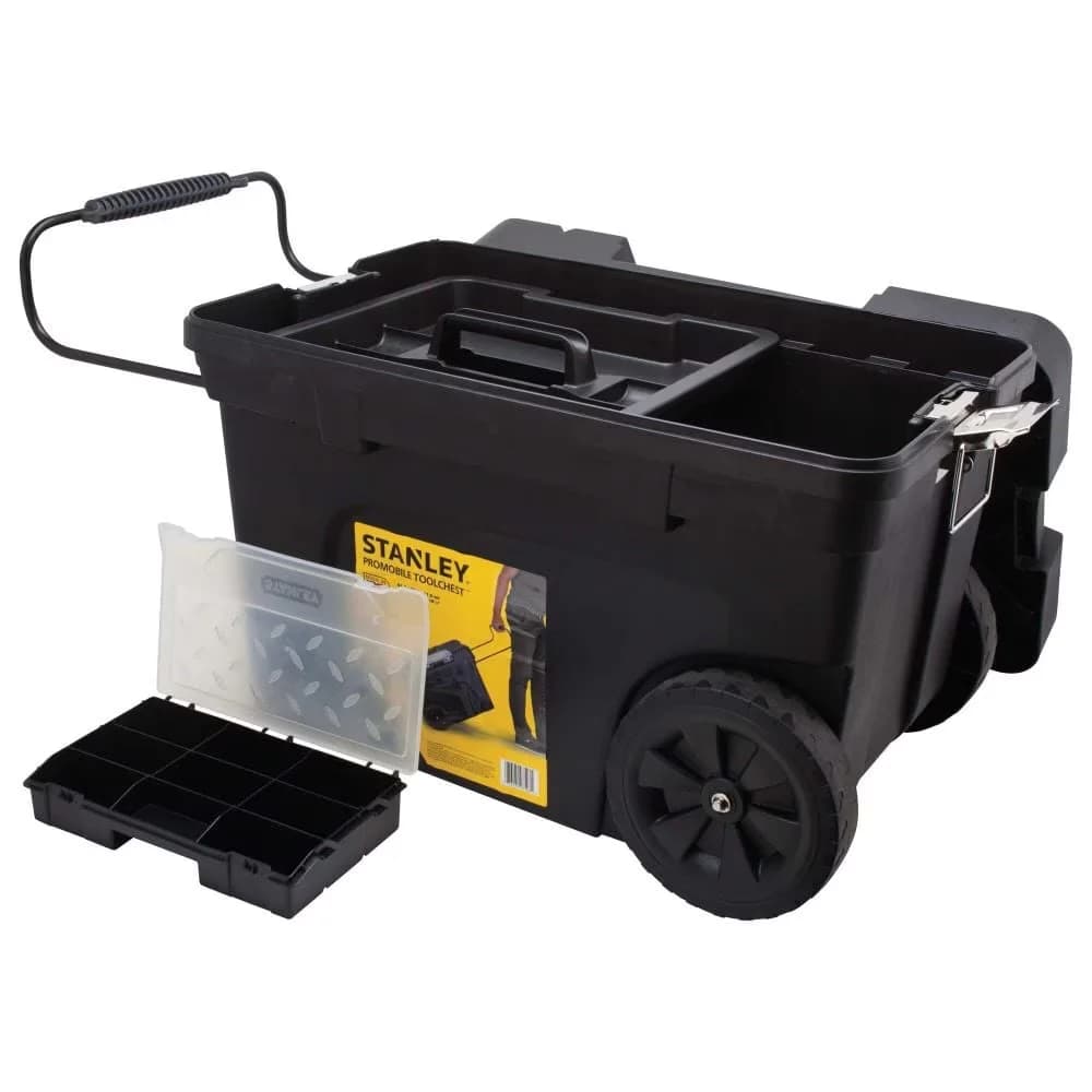 Professional Toolstorage with Lockable, 12 Gallon - Resin Black Mobile Model 66AD0C