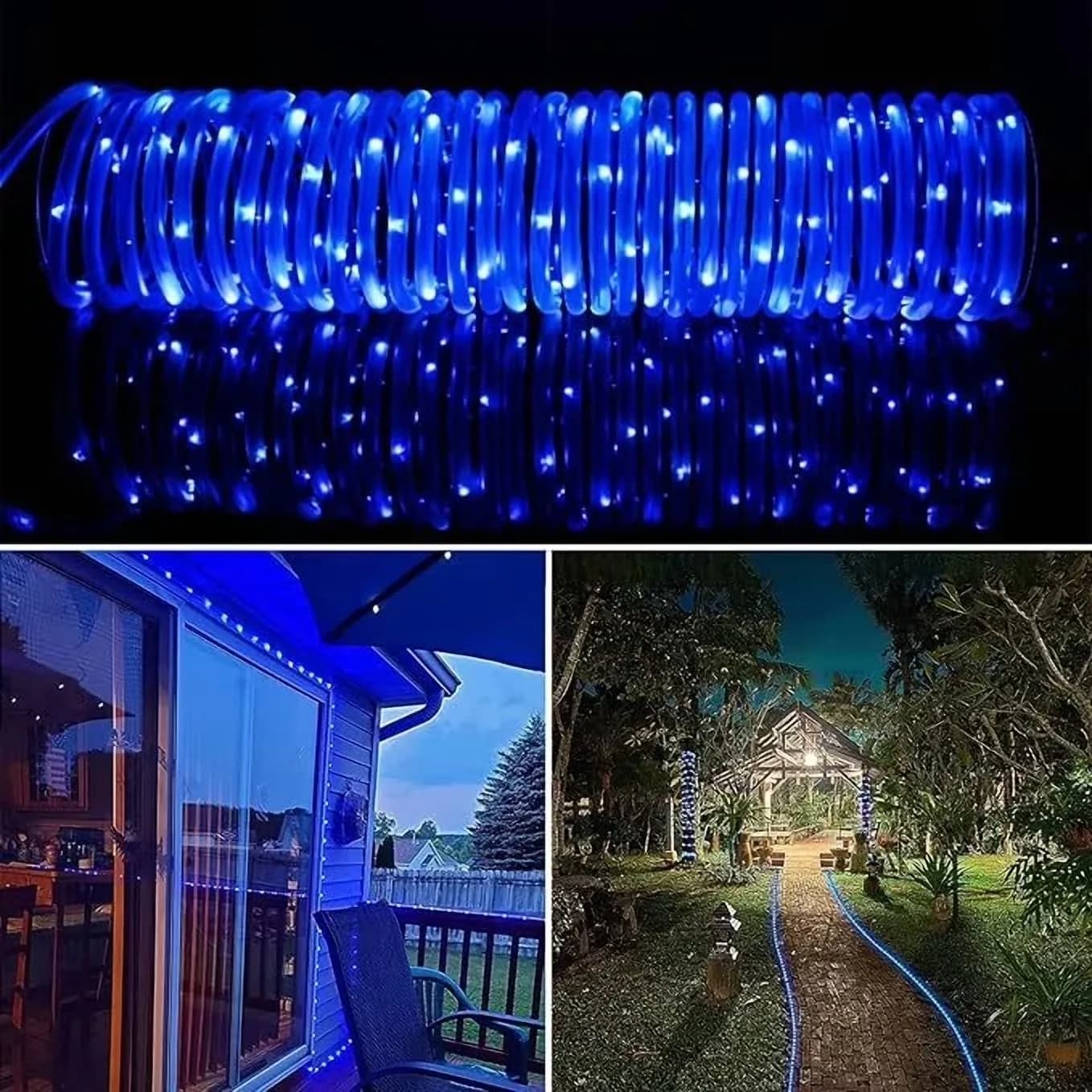 Innovative Novelty Light with LED, Solar - Christmas - Space-Saving Design Model 46948E