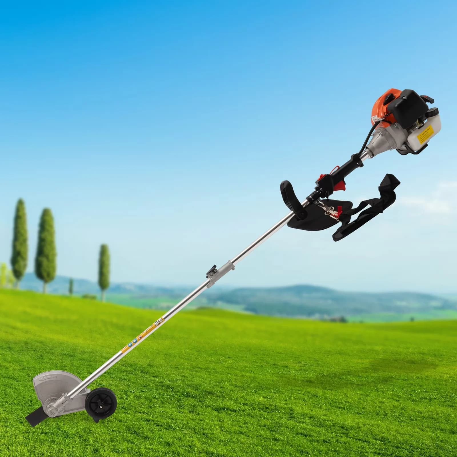 Modern String Trimmer with Grass Tools, Lawn Edger - Red for Home, Patio Model 3CB17B