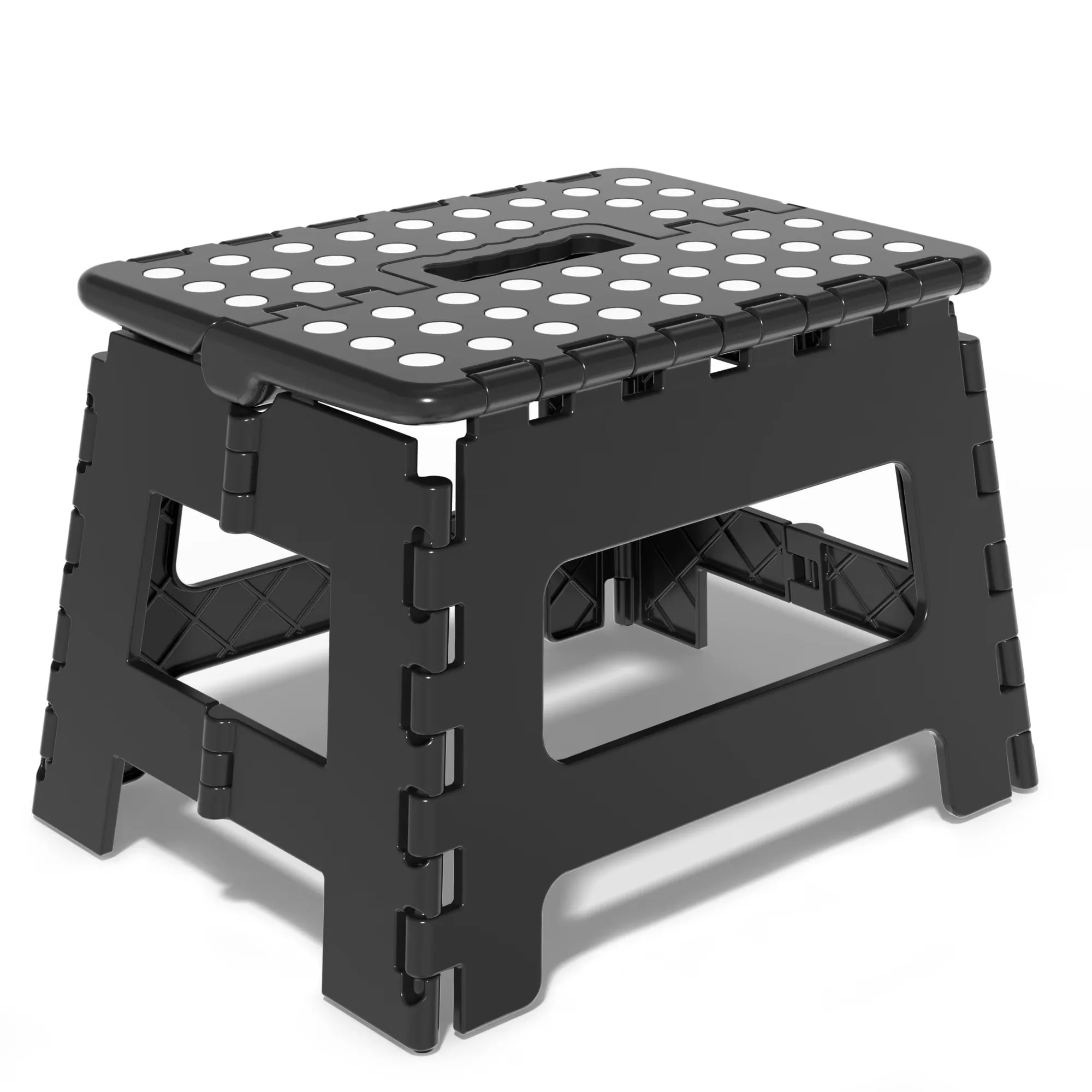Ladders And Step Stool Quality with Foldable, Folding 9 Inch - Black Abs Model A58807