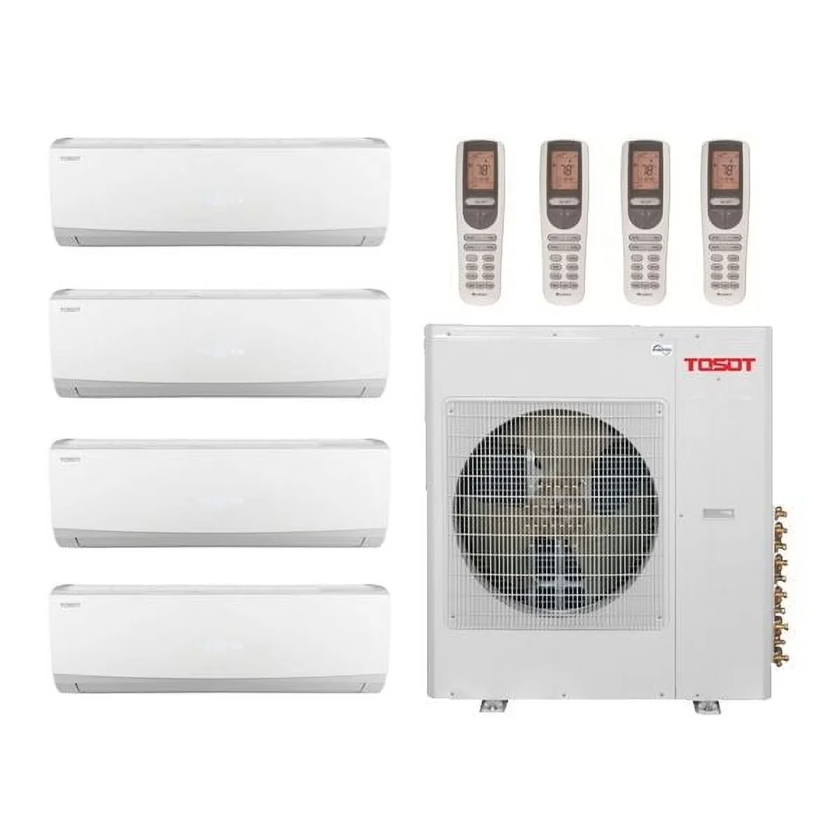 Essential Air Conditioner with 42000 BTU, Sleep Mode, Timer - 9K-9K-12K-12K Model E62D65