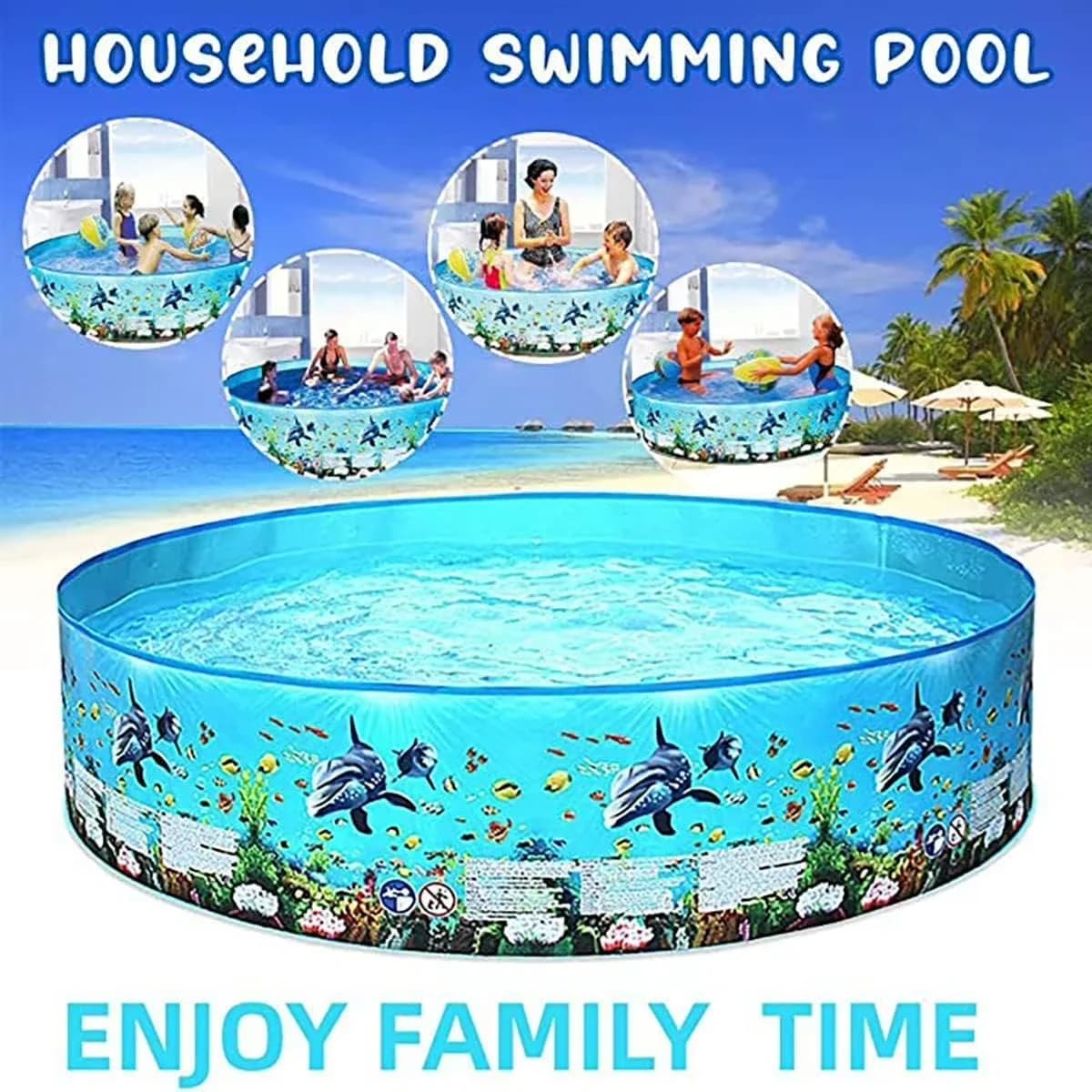 Inflatable Pool Reliable - Green 5FT - Commercial Quality Model 1728AB