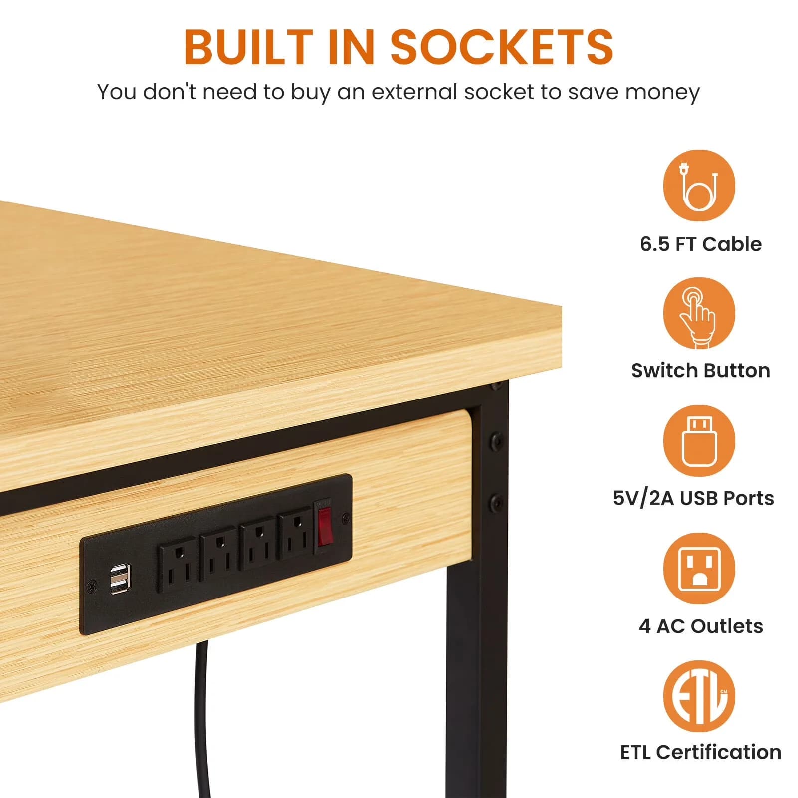 Toolstorage Classic with Adjustable, pegboard, Heavy Duty Wooden Desktop Workbench - Black Engineered Wood Model E5E32A