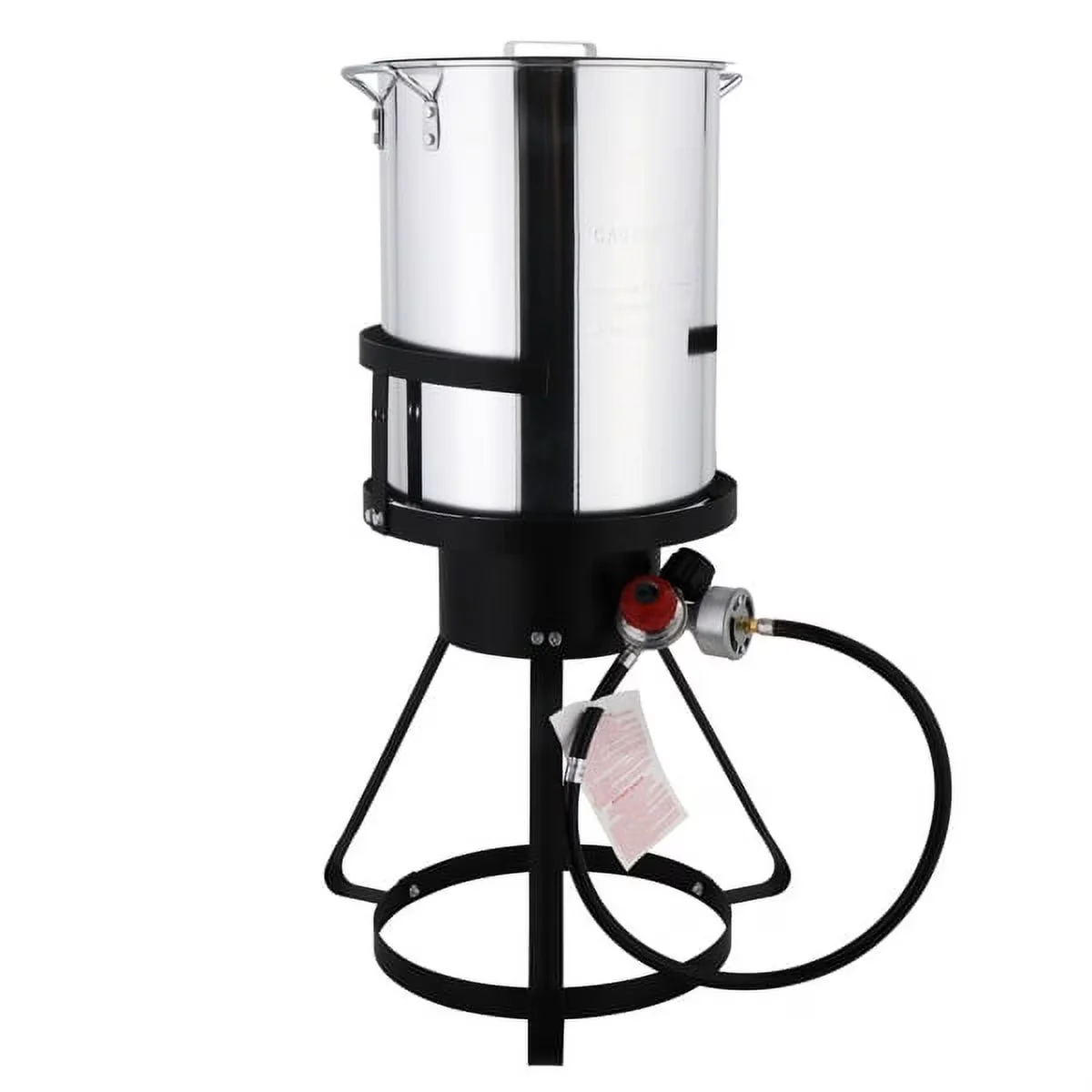 Efficient Outdoor Fryer with 1. Made of aluminum, durable, 32 QT Campfire Tripod - Aluminum Silver, Black, Multicolor for Camping Model D47F12