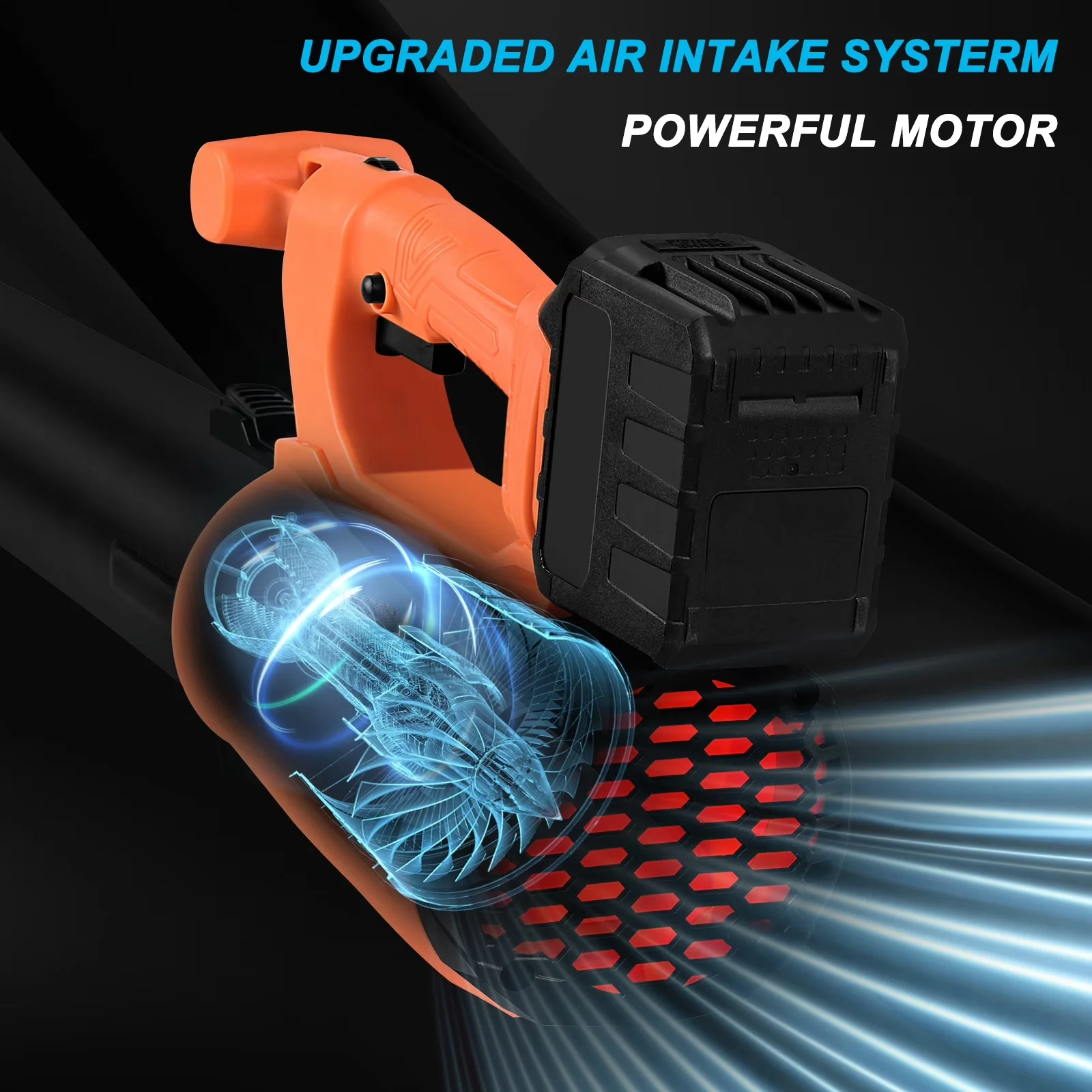 Leaf Blower Quality with Battery, 24V - Premium Collection Model 7DA7FC