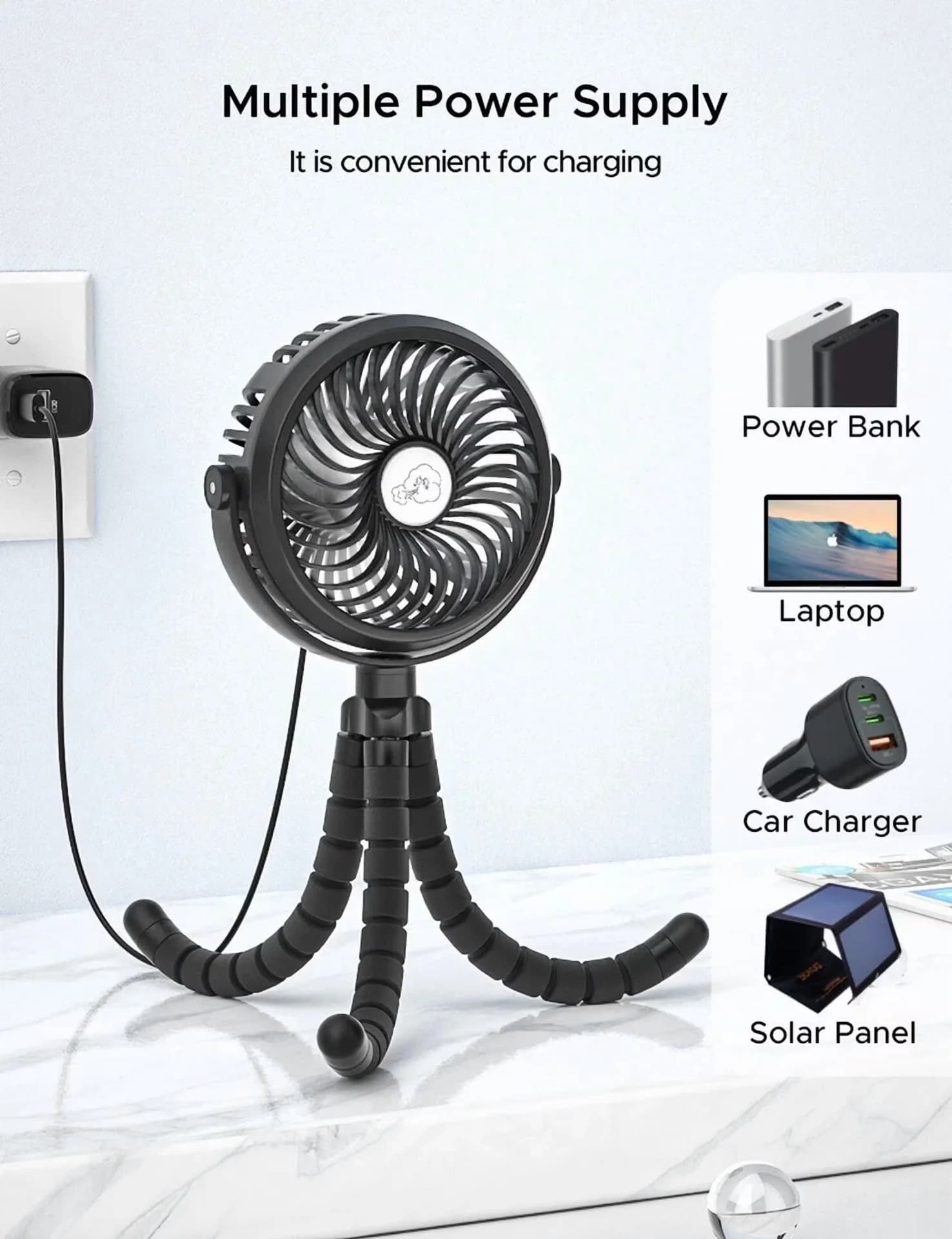 Innovative Fans In Cooling with Battery, Easy to use and practical for everyone. - Model 0FD812