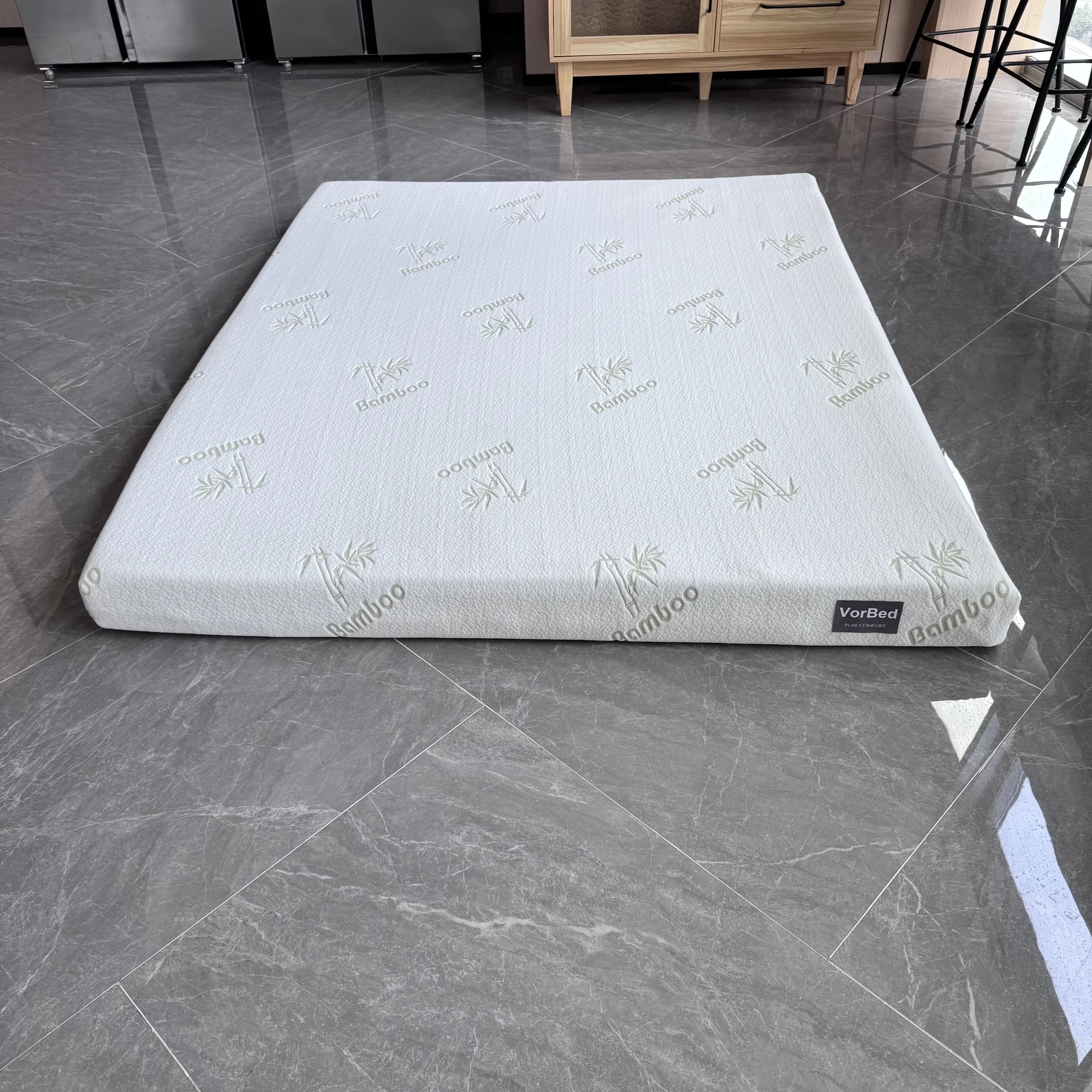 Essential Mattresses Accessory with Mattress-In-A-Box, Breathable Construction, Folding - Gel Memory Foam Model 3F030C