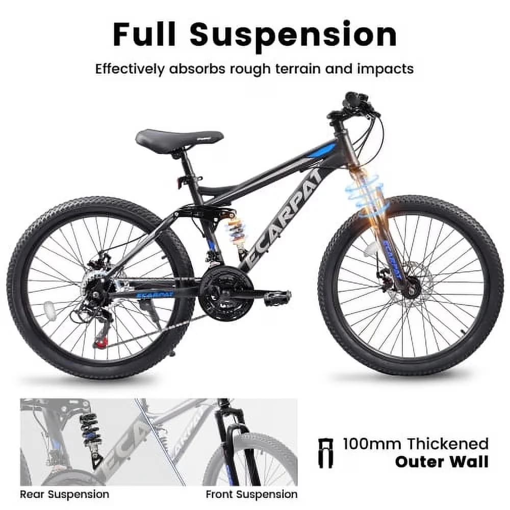 Stylish Kids Bike with Lightweight, Adjustable Height, Adjustable Handlebar Height - Blue Model C81D58