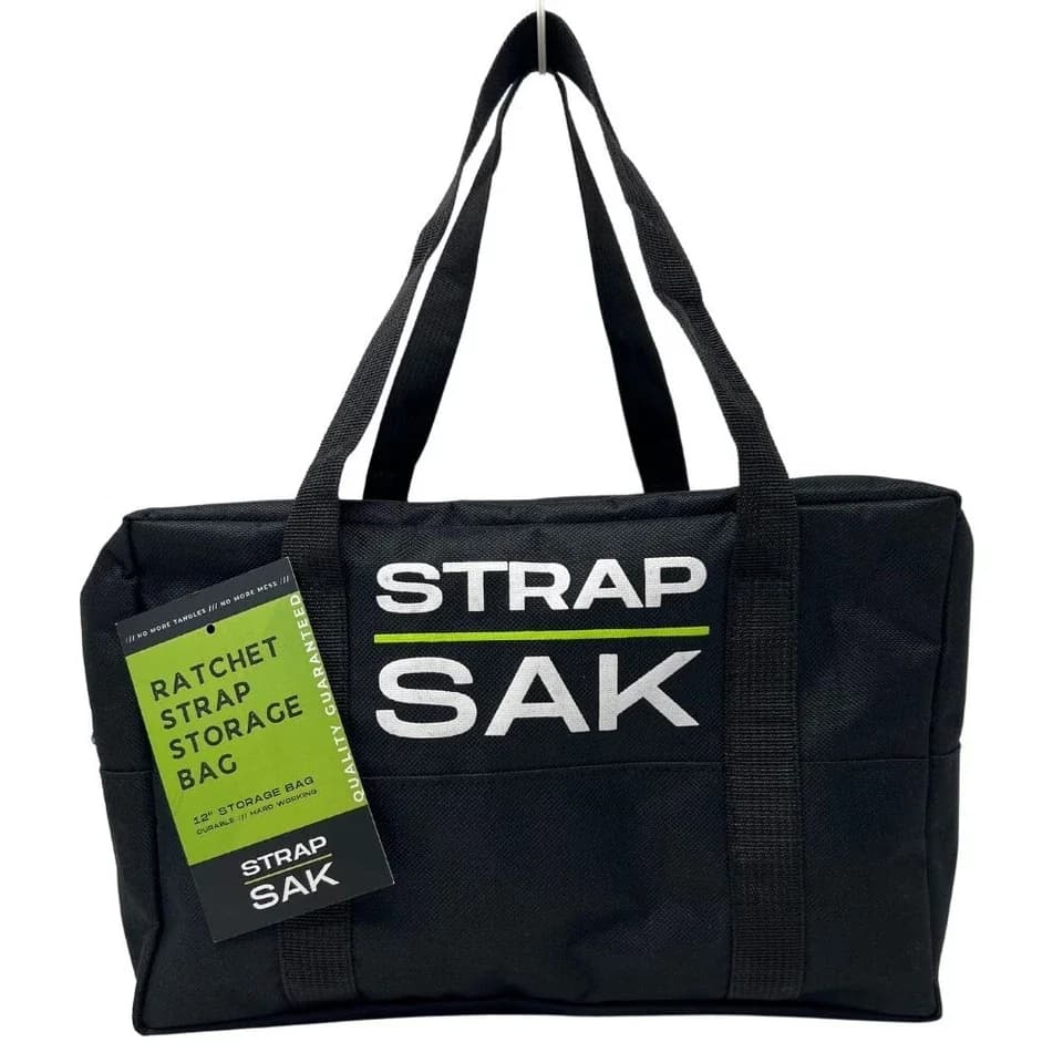 Compact Toolstorage with Storage, Easy to use and practical for everyone., Strap Sak Ratchet Strap Storage Bag - Model 727950