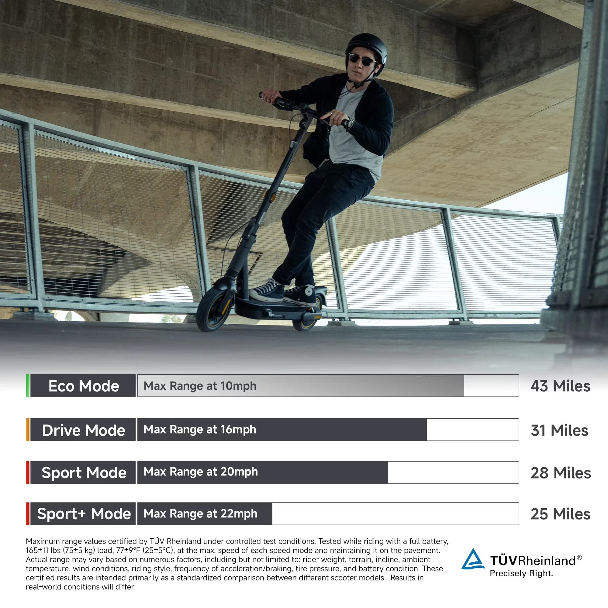 Classic Scooter with Foldable, Teens and Adults, 43 Miles Max Range - Stainless Steel Model 631E2B