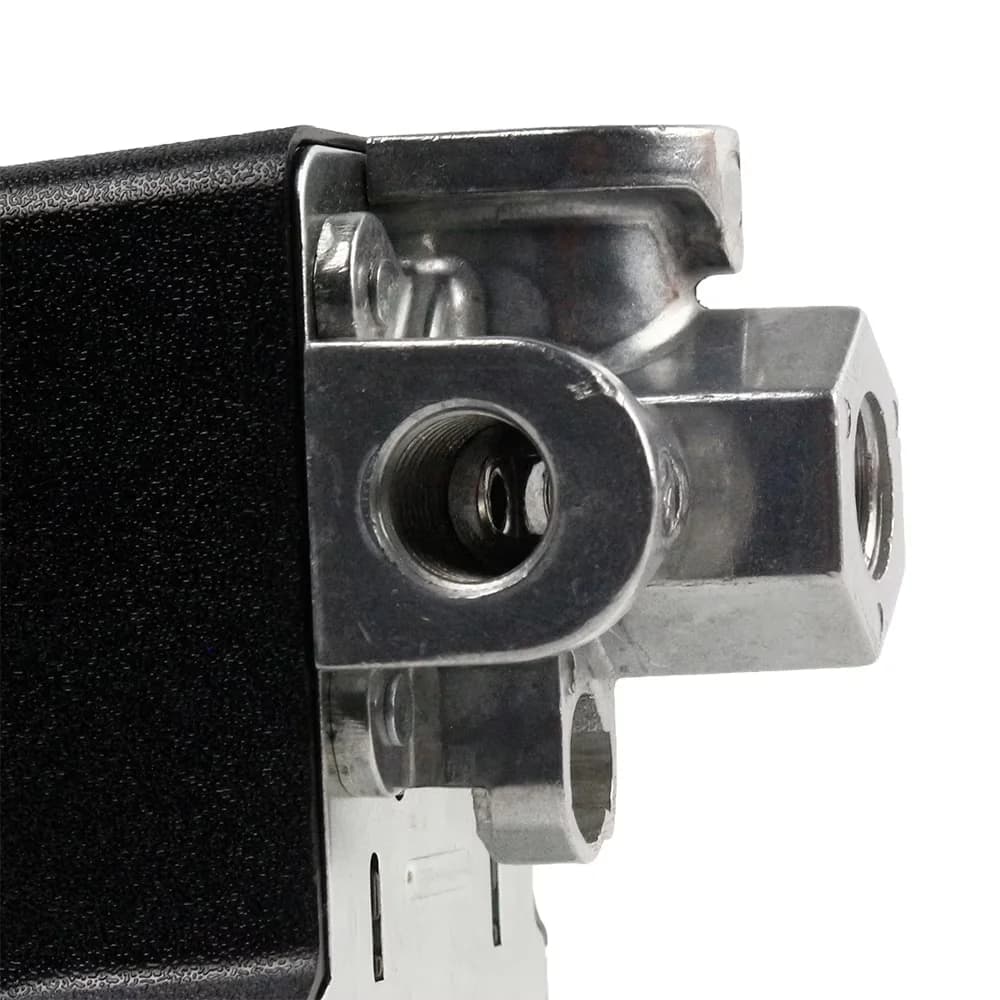 Air Tools Compressor Sleek with Strain Relief Left: None, Manifold Type: 1/4" 4-Port Square NPT, Pressure Settings: 160/200 PSI - Model 361C21