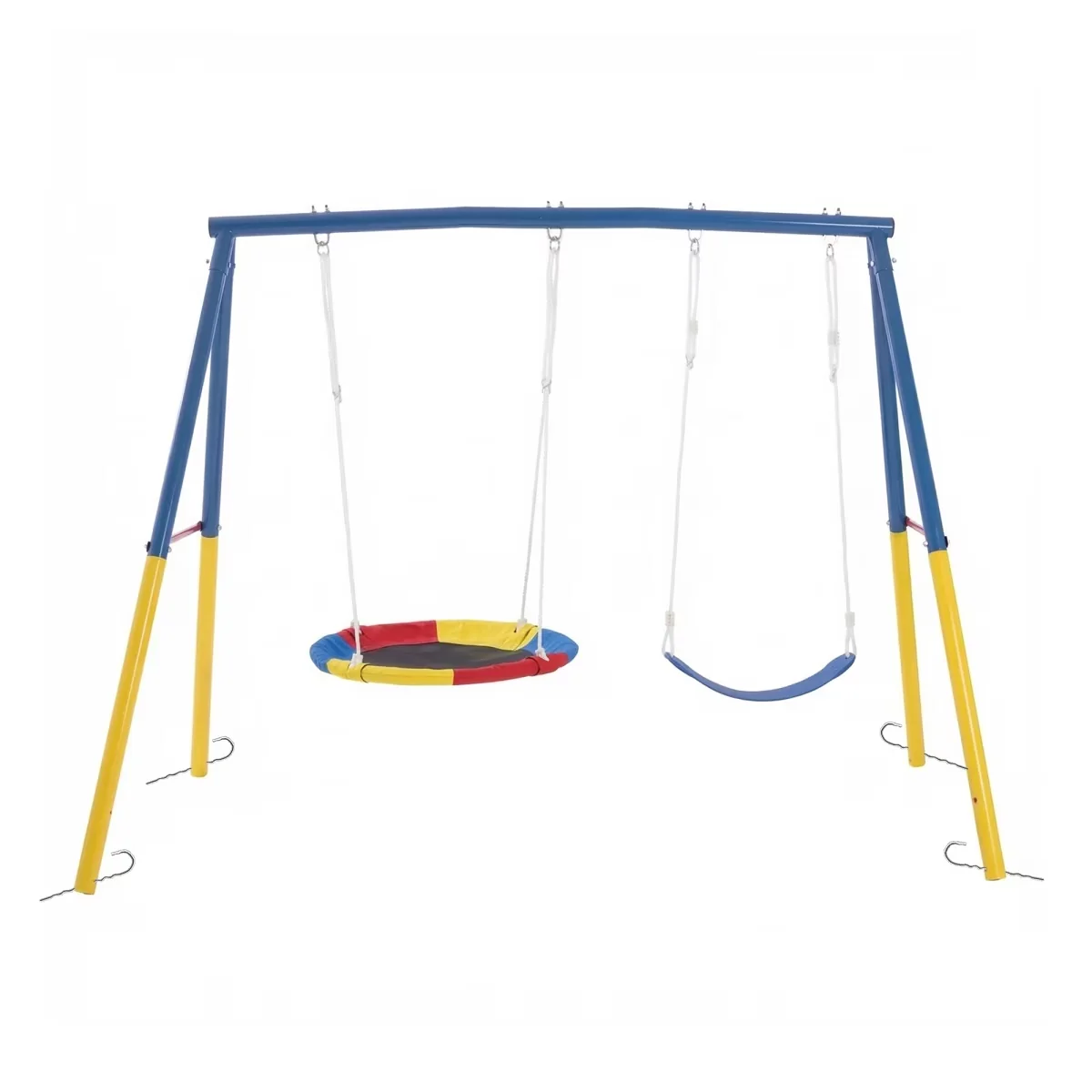 Reliable Patio Chair with Saucer & Belt Swing Seats - Blue - Satisfaction Guaranteed Model 96C4AC