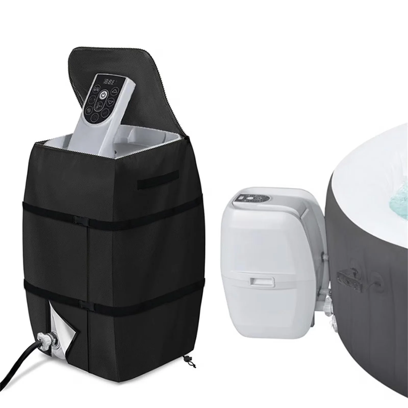 Quality Hot Tub - Black 600D Polyester Canvas Heater - Modern Design Model 5C1193