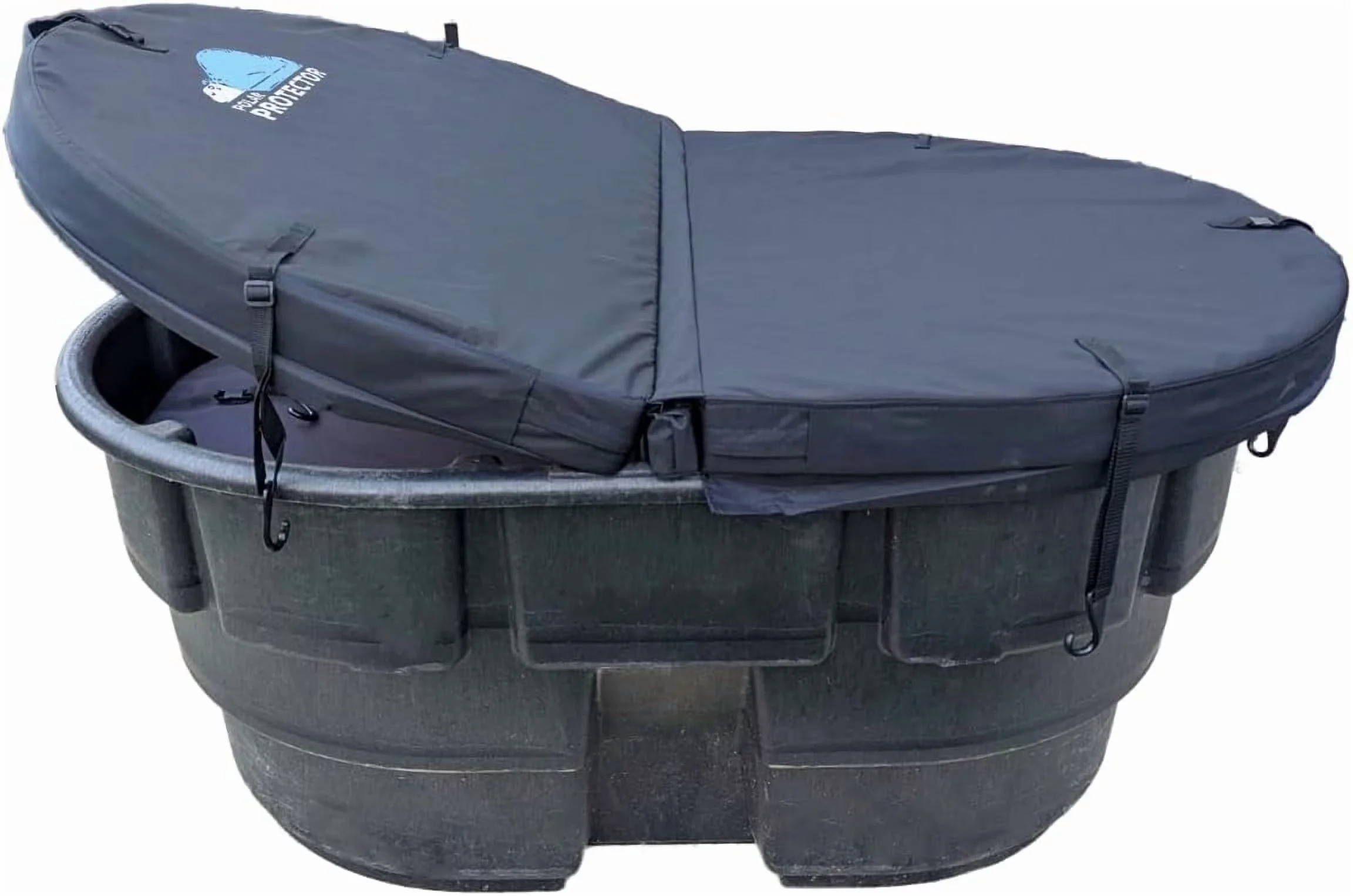 Versatile Hot Tub with Uv Resistant - Black Plastic Gallon - Essential Collection Model 1D68B1