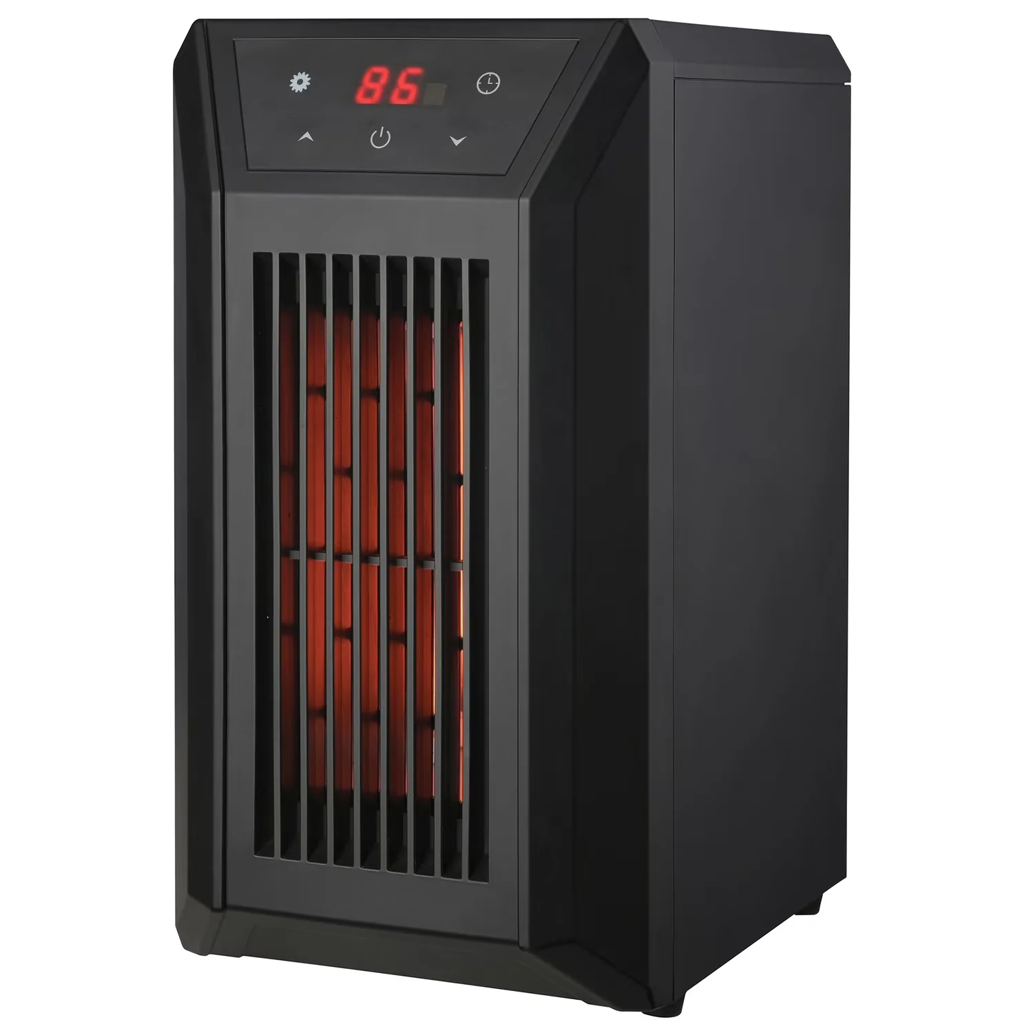 Sleek Portable And Electric Space Heater with Battery, 1500W, Adjustable - Black Model 772951