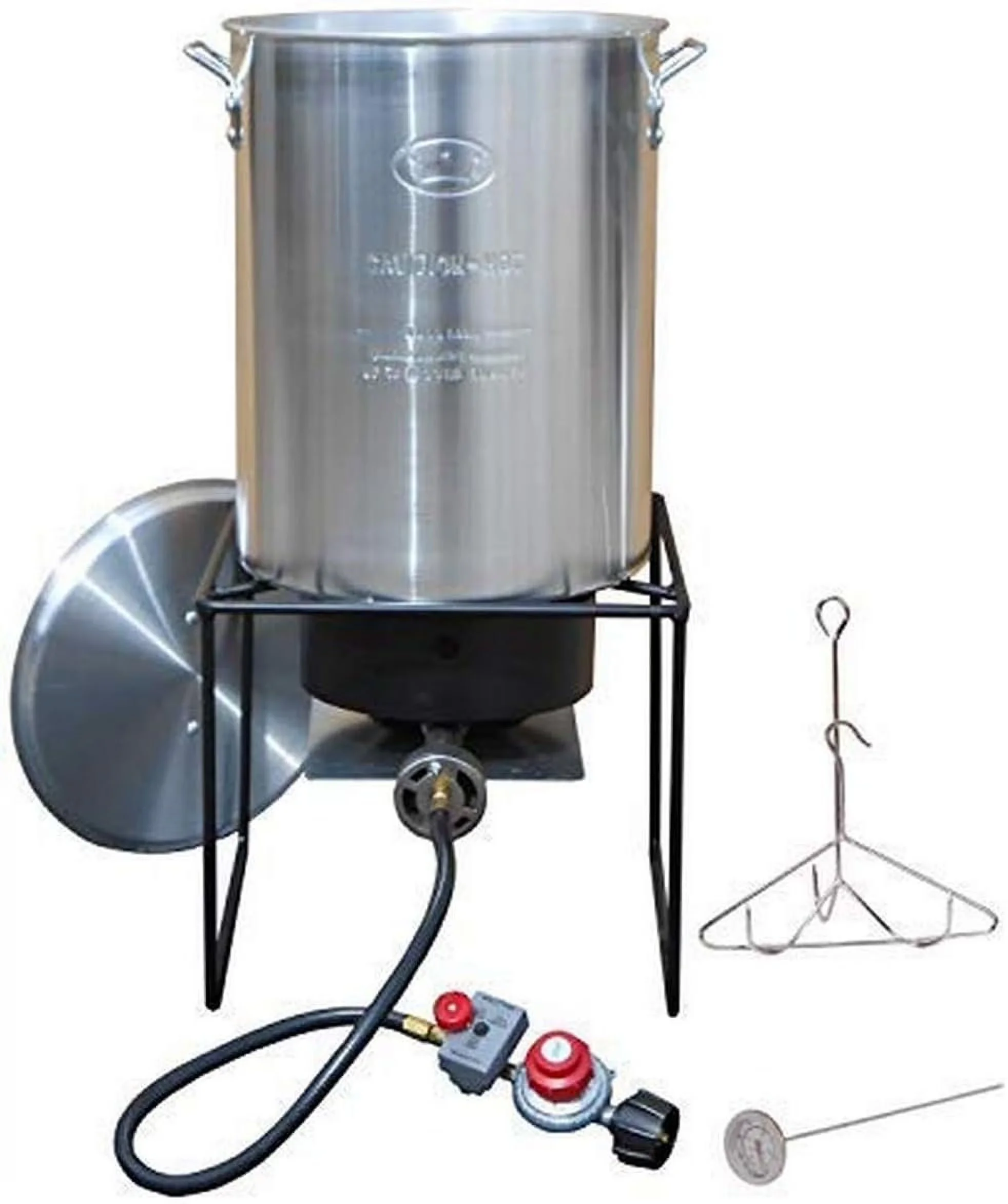 Versatile Outdoor Fryer with Instruction/recipe booklet included, 29-Qt Aluminum Turkey Propane Deep - Black Model B9FF5E