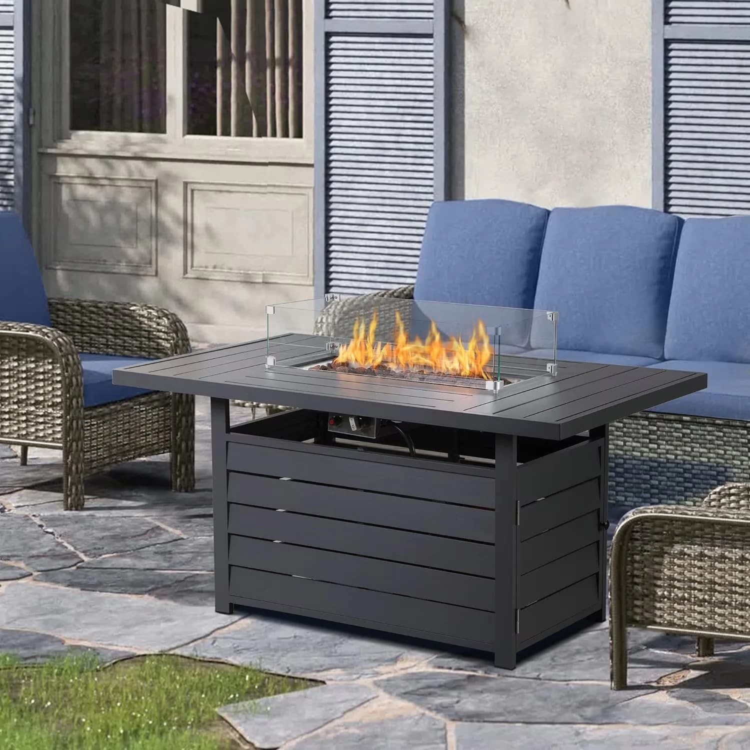Outdoor Sofas Sectional Premium - BTU50000 - Contemporary Style Model 186CA4