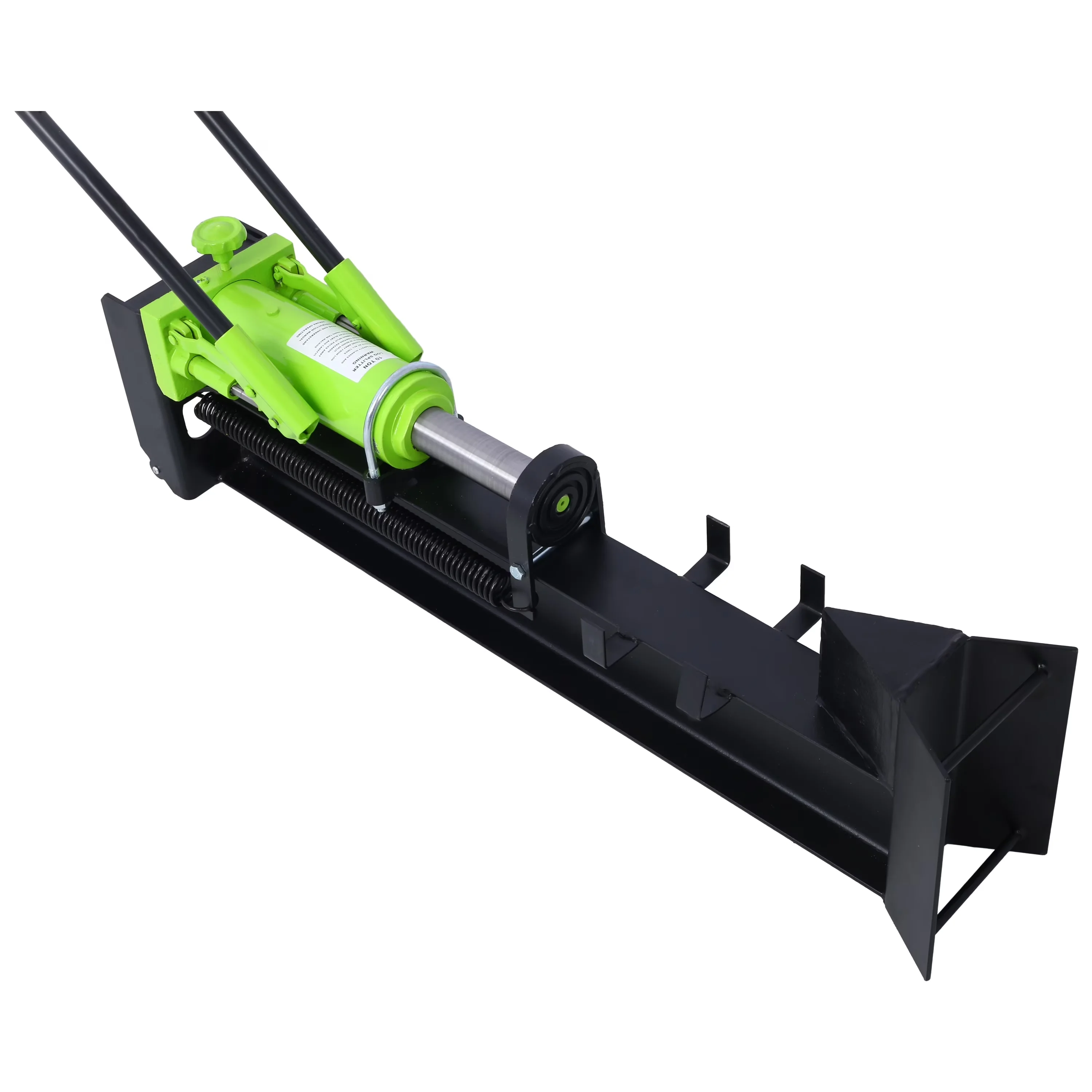 Sleek Logsplitter with Wheeled, Horizontal Full Steel Beam, Manual Wood Splitter - Black Model CB57B7